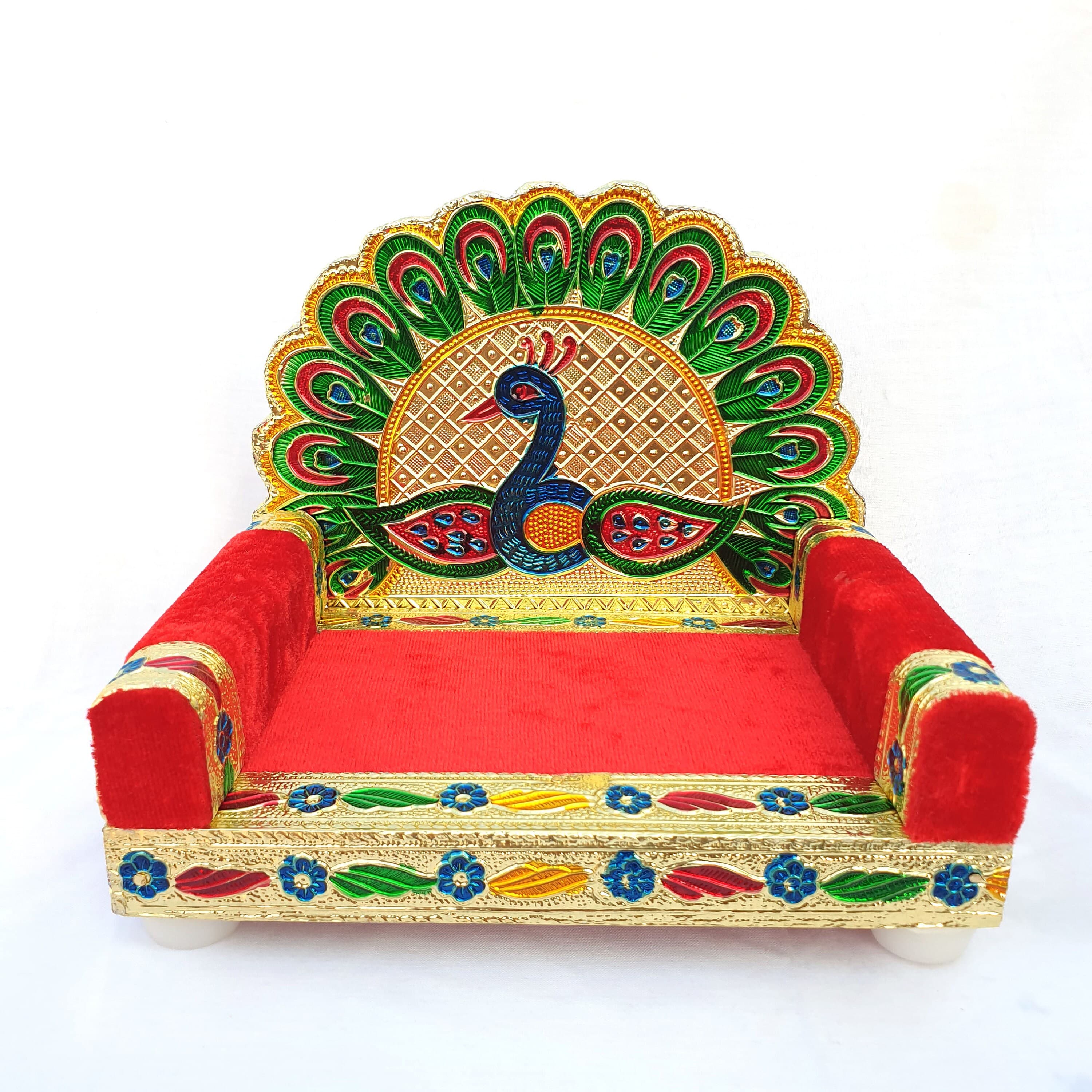 singhasan for laddu gopal , singhasan for god , singhasan for ganpati , chowkis , wooden , laddu gopal , bajot , bethak , wooden singhasan for god , minakari , handicraft , vyasasana for god