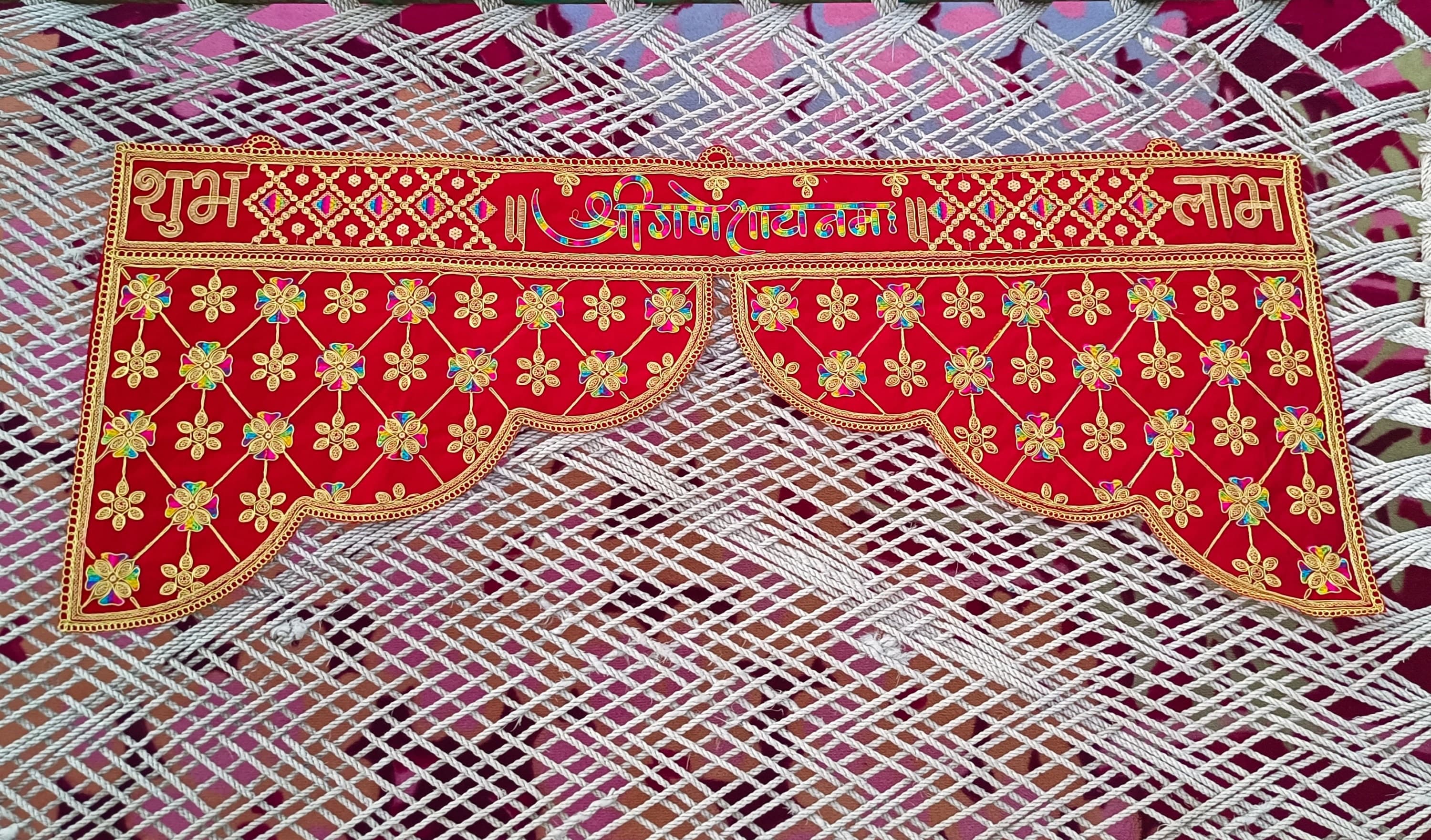 Toran,buddhist,Indian Decor,Boho Decor,Birthday Gift,Hippie Decor,Door Curtain,Unique gifts,Tibetan art,Elephant art,Elephant toran,Boho home decor,Indian toran,window decoration,wedding decoration,indian theme decor,diwali gift set