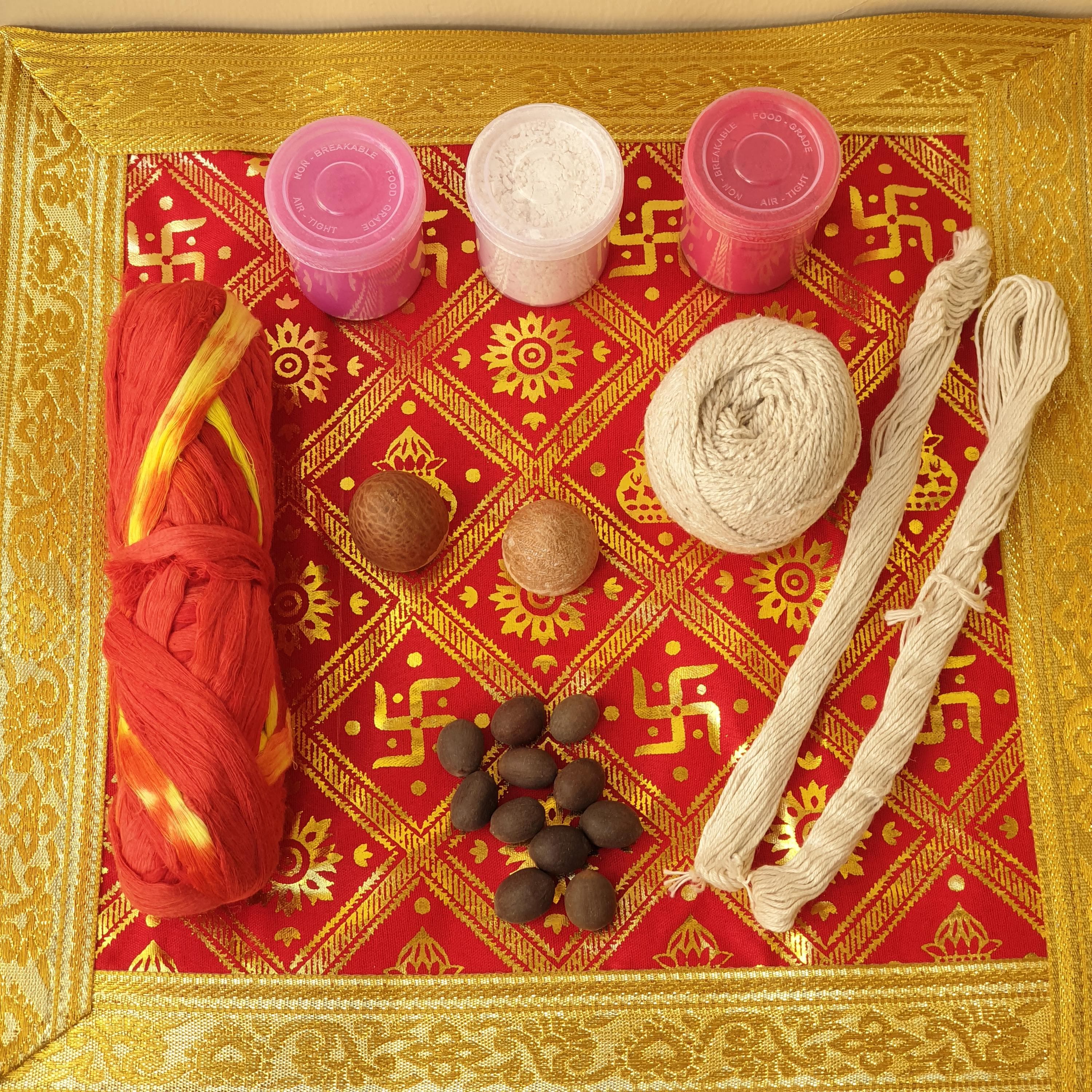 hindu pooja items,
diwali pooja,
pooja kit,
indian puja items,
silver pooja idols,
raksha sutra,
kalawa,
abil gula kumkum,
all in one pooja kit,
worship and prayer,
chundari,
janeu,
sutar dhaga,