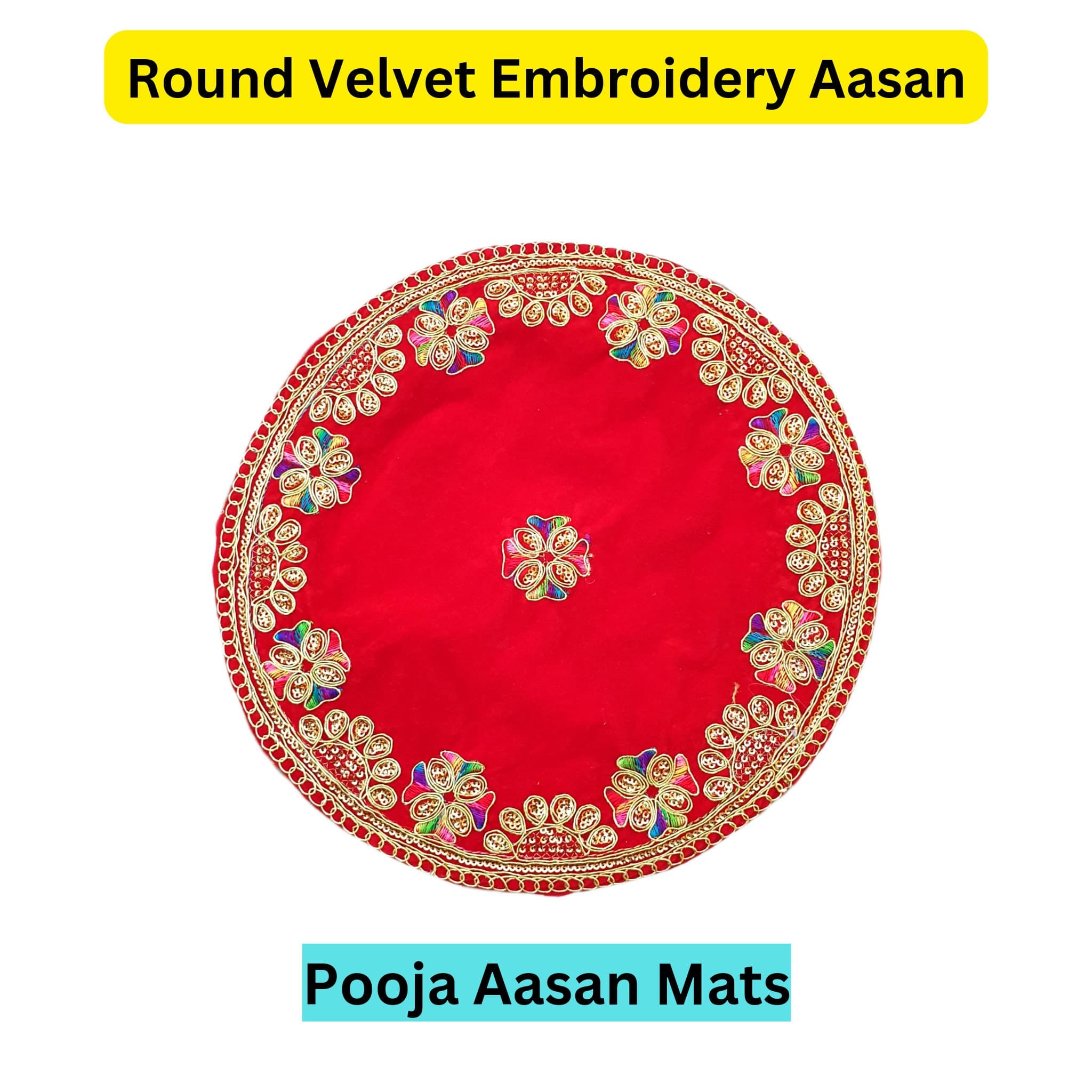 prayer mat,
pooja Items,
temple decor,
aasan,
blessings pooja room,
hindu goddess,
spiritual decoration,
indian handicrafts,
pooja thali cover,
round pooja cloth,
cmbroidery cloth,
altar cloth,
laddu gopal dress