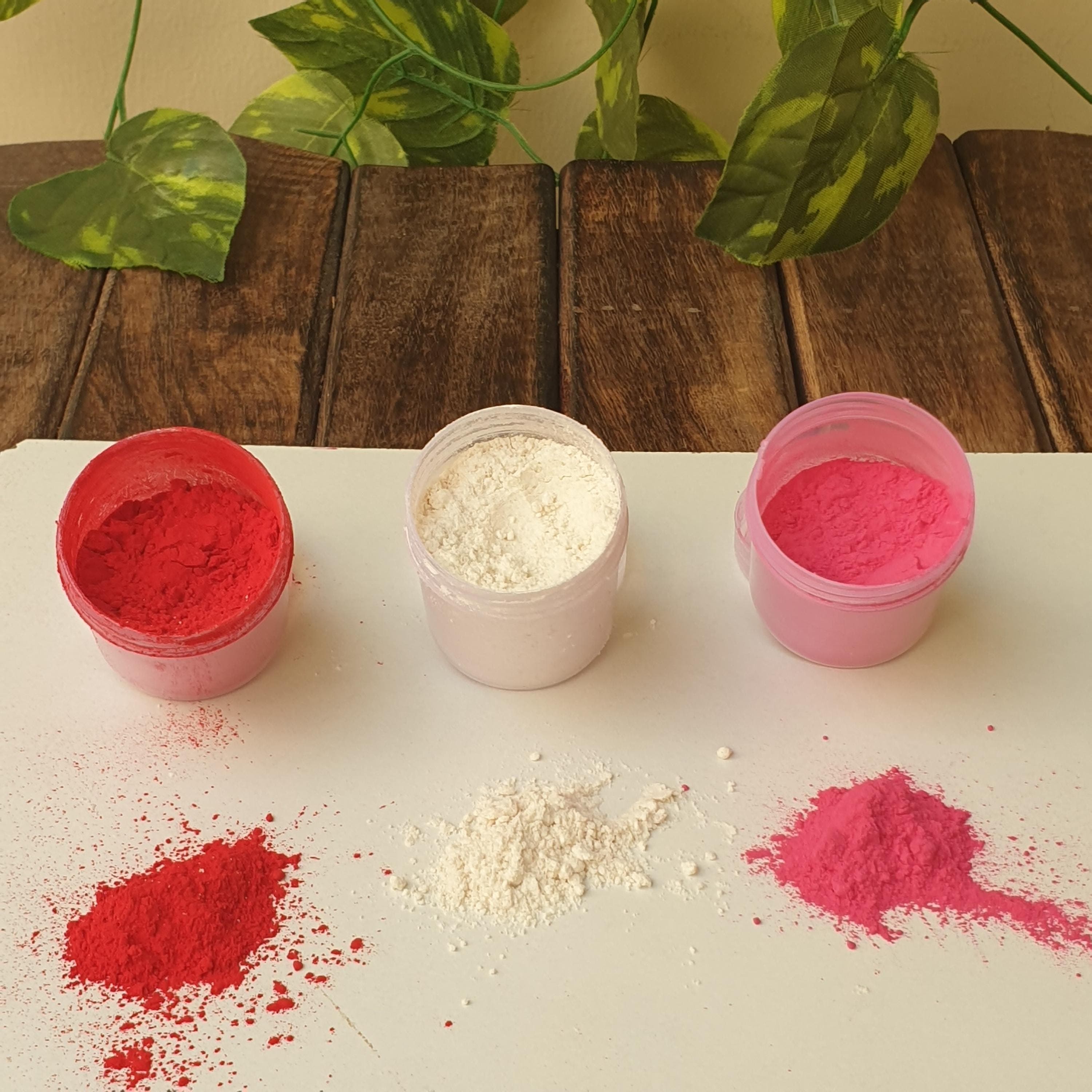 Natural Red Kumkum Powder: Handmade Abil Gulal Sindoor - Pooja Rituals ( Each 40 Grm)