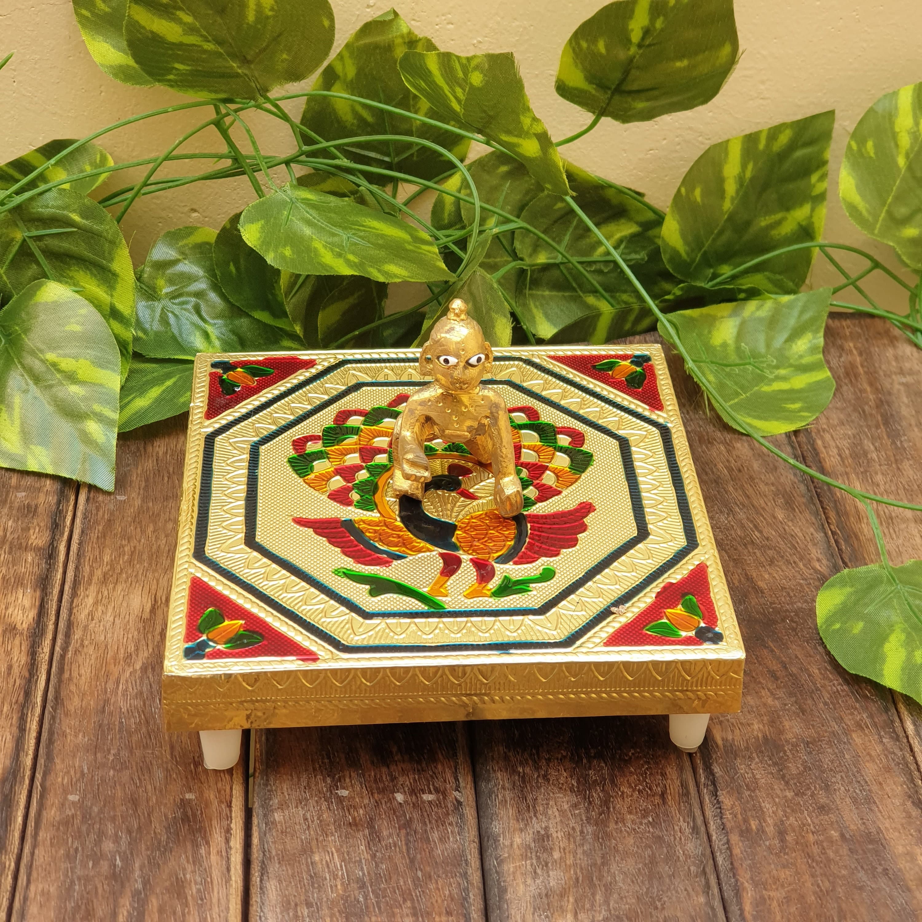chowki , vyasasana , singhasan , pooja table , bajot , minakari , chowki for puja ,chowki pooja ,chowki table , laddu gopal singhasan , bal gopal aasan , singhasan for god ,singhasan for ganpati