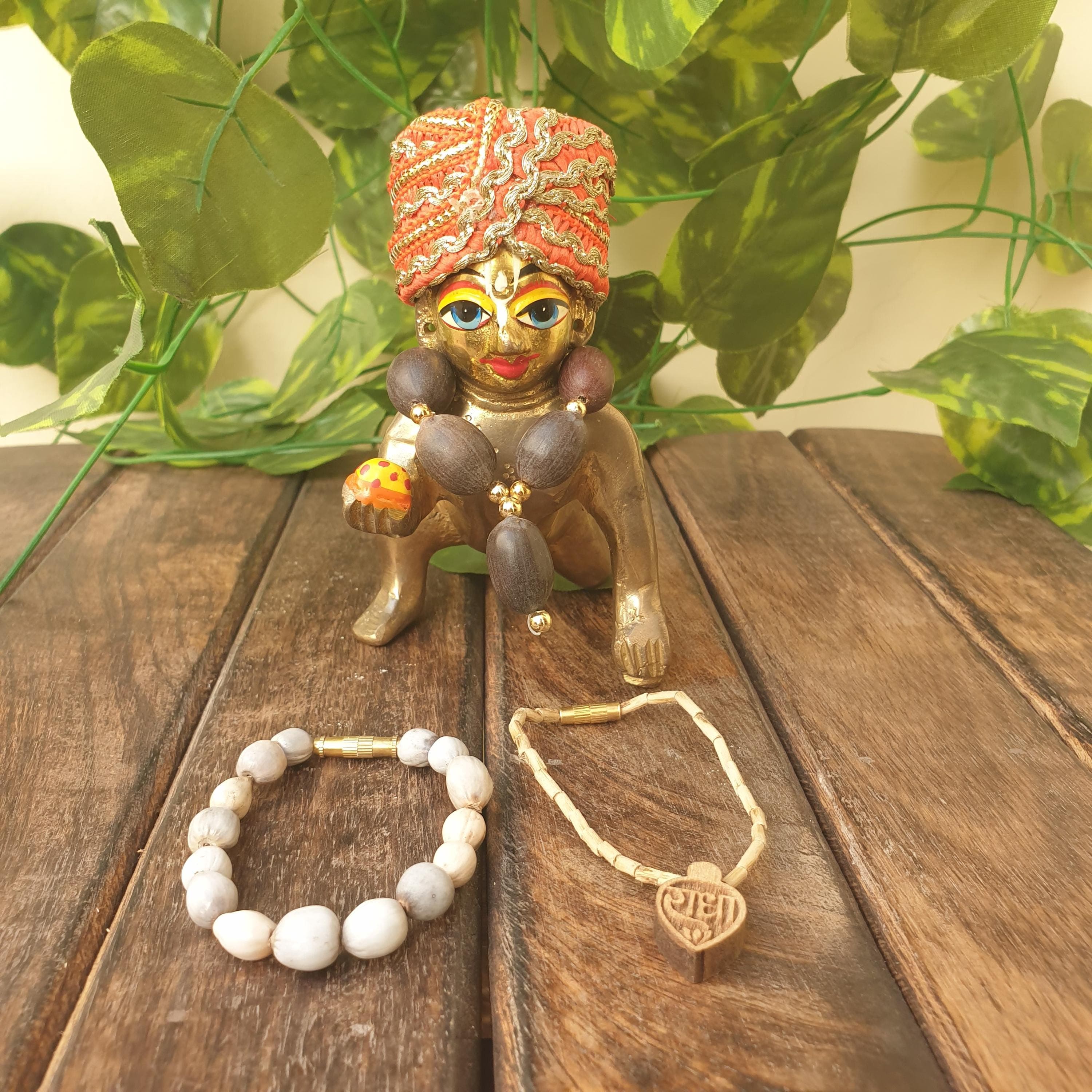 tulsi, vaijanti ,kamal gatta mala , laddu gopal, bal gopal , jewellery, beby krishna, deity ornament, lord krishna accessories