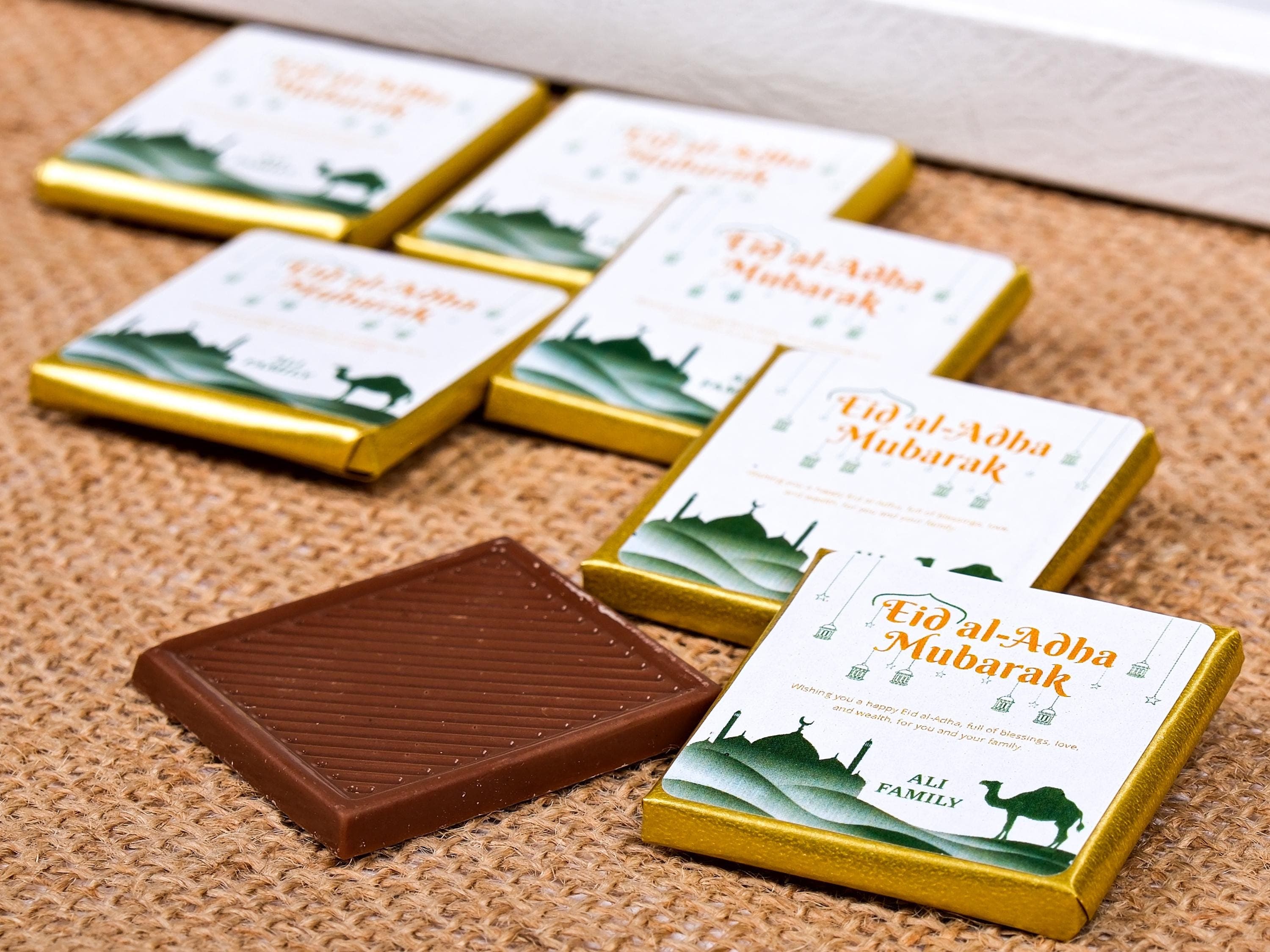 Single Eid Al-Adha Chocolate Favors: Custom Eid Mubarak Gifts - image 4