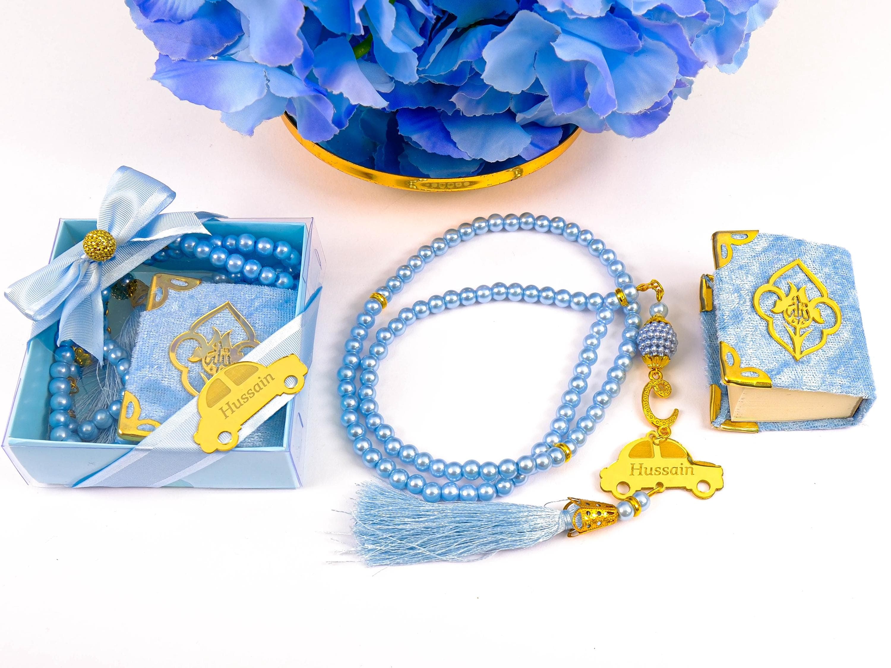 Personalized Mini Quran Tasbeeh Favors: Muslim Baby Shower Gifts - image 3