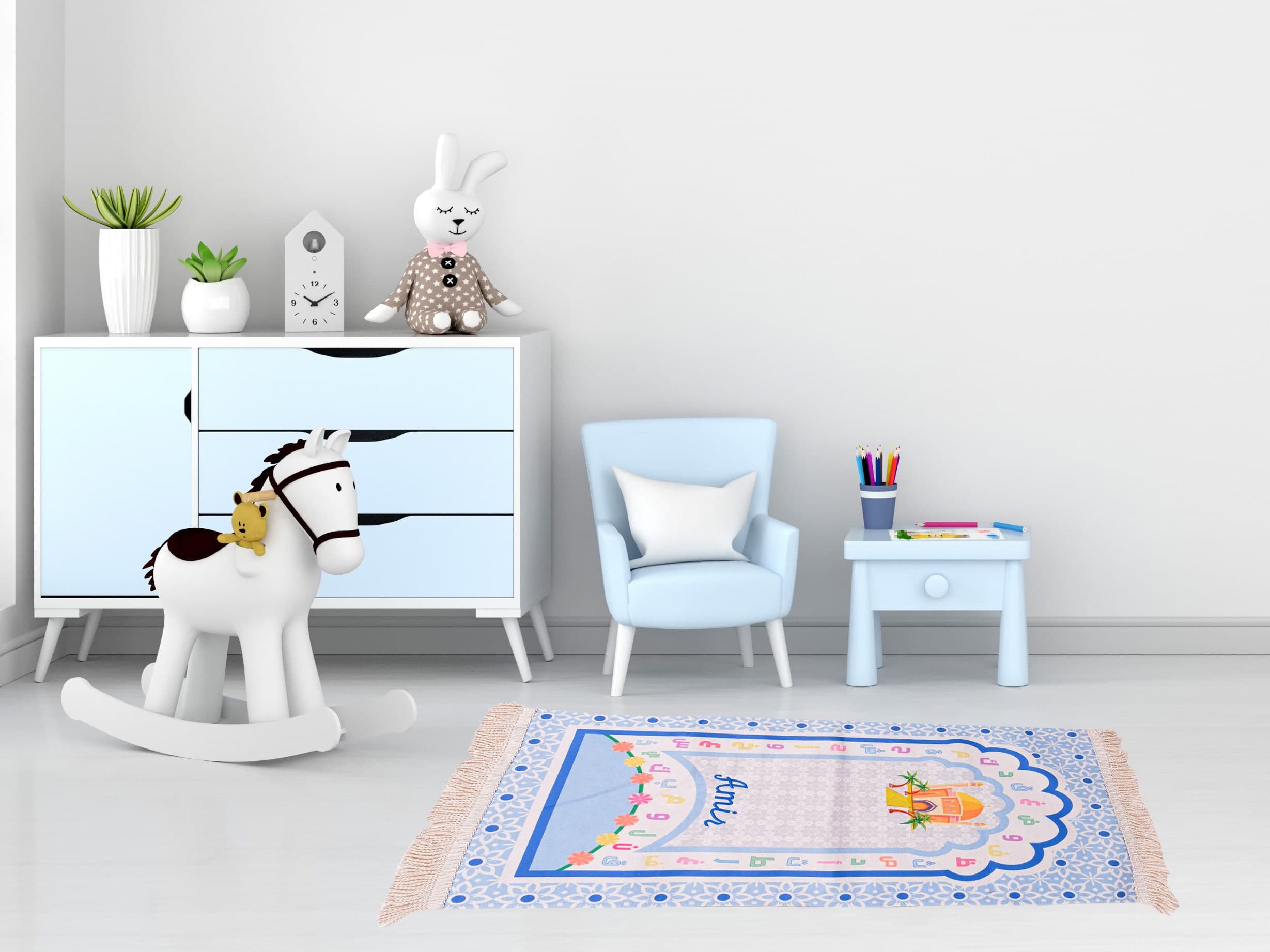 Personalized Kids Prayer Mat Gift Set: Quran & Tasbih - Ramadan Eid Gifts - image 3