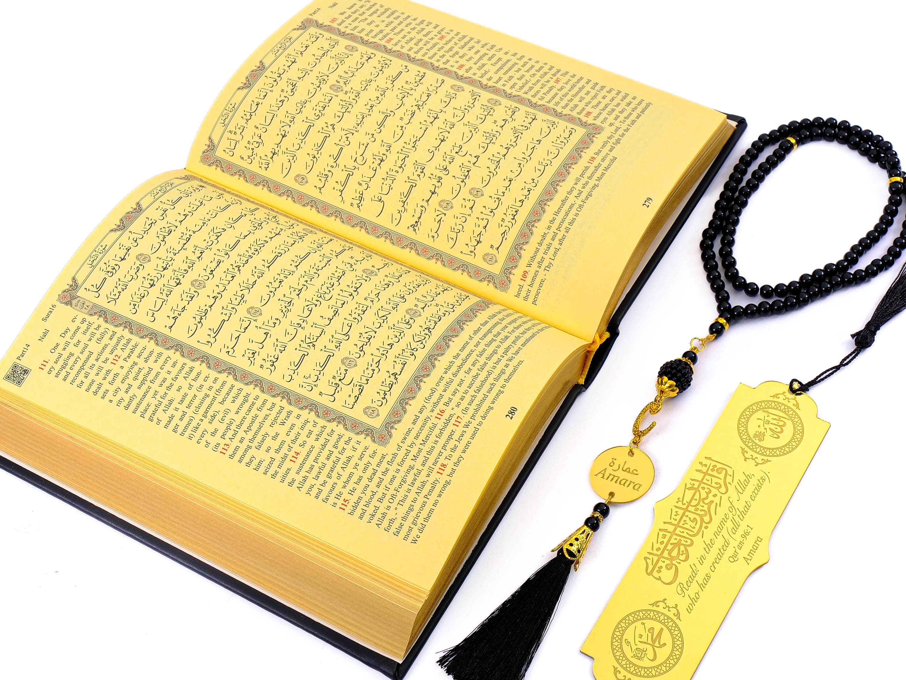 Personalized Quran Gift Set: English Translation, Tasbeeh & Bookmark - image 5