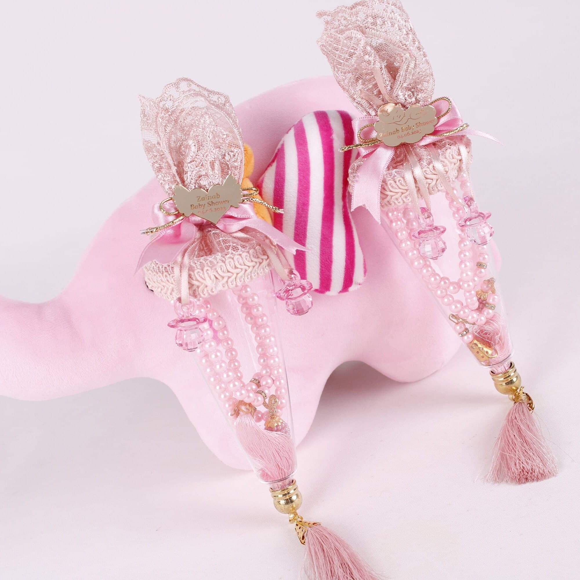 Personalized Pearl Prayer Beads: Luxury Baby Shower Favors - image 3