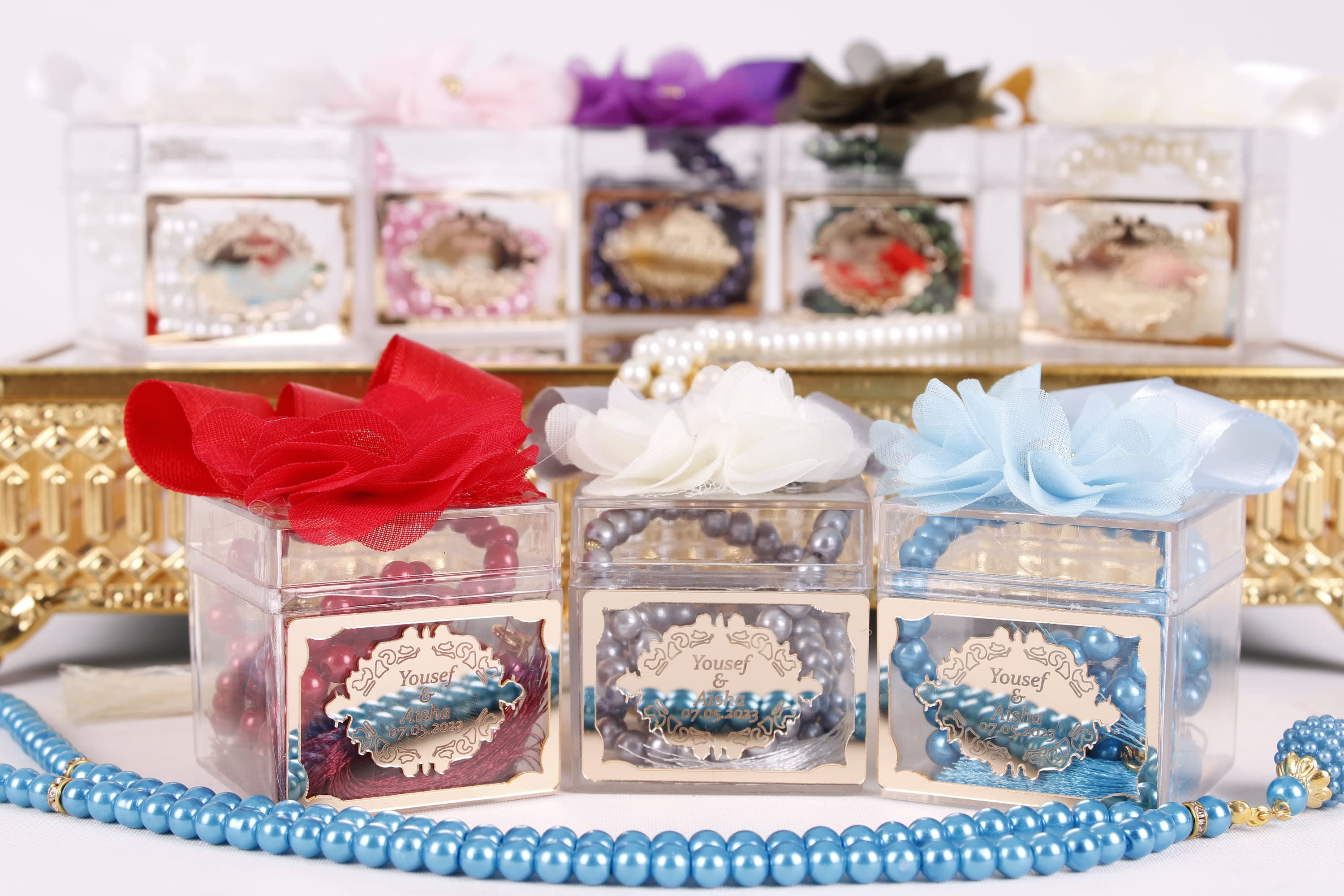 Personalized Pearl Prayer Beads: Wedding, Ramadan, Eid Favors - image 4