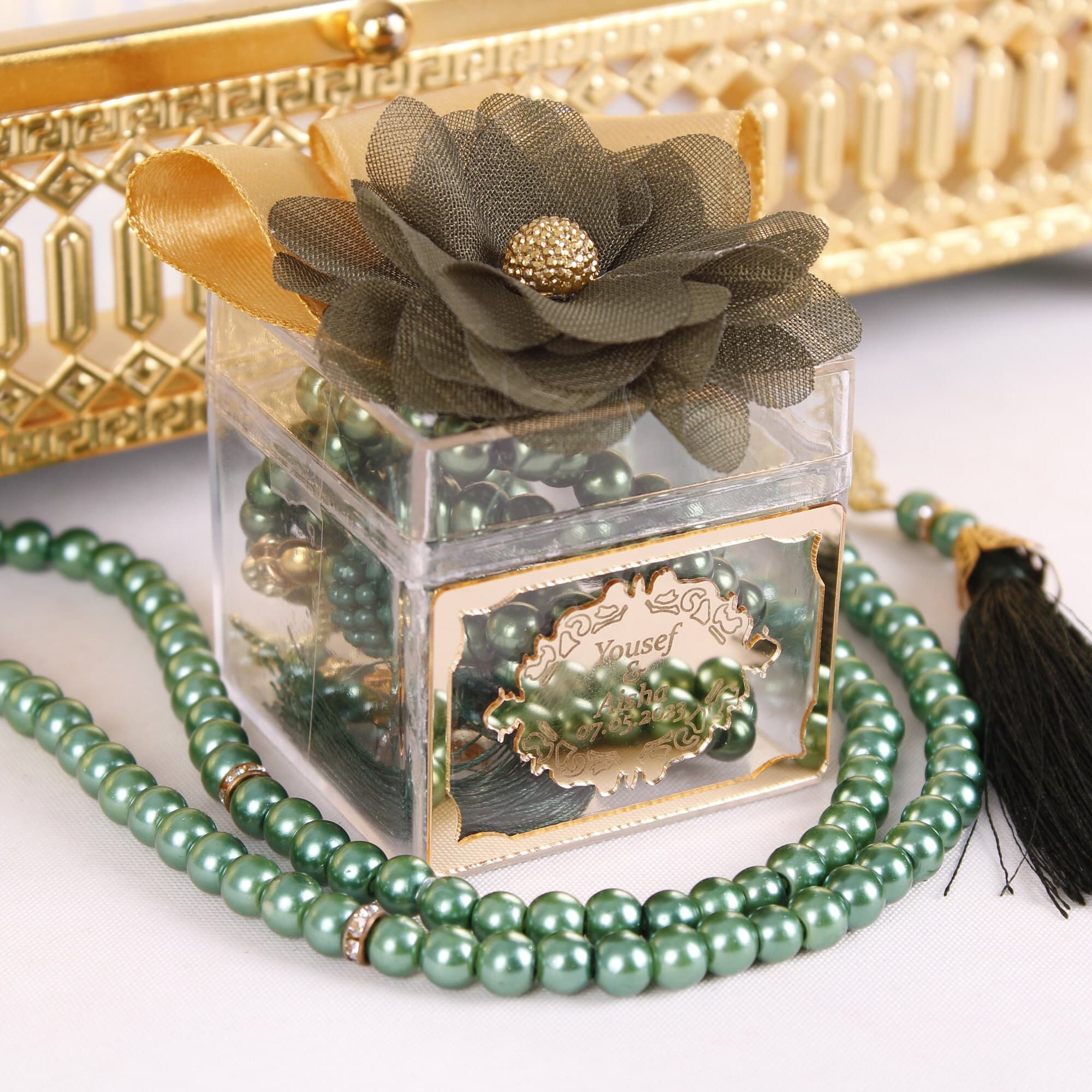 Personalized Pearl Prayer Beads: Wedding, Ramadan, Eid Favors - image 5