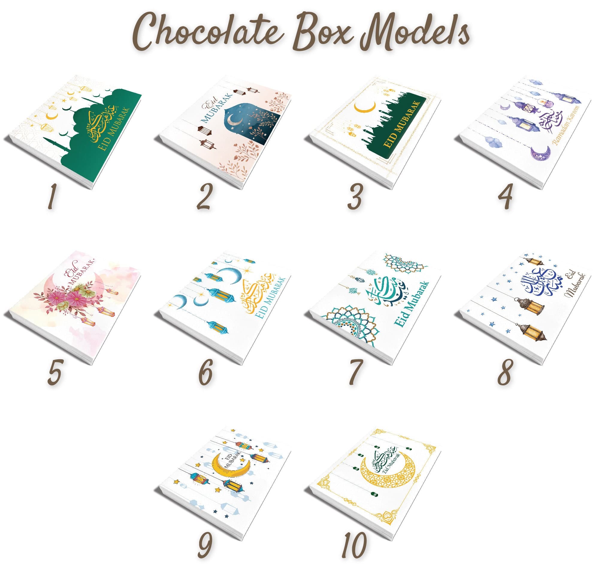 24 PCS with Box Eid Mubarak Chocolate Favors Box: Islamic Party Gifts - image 4