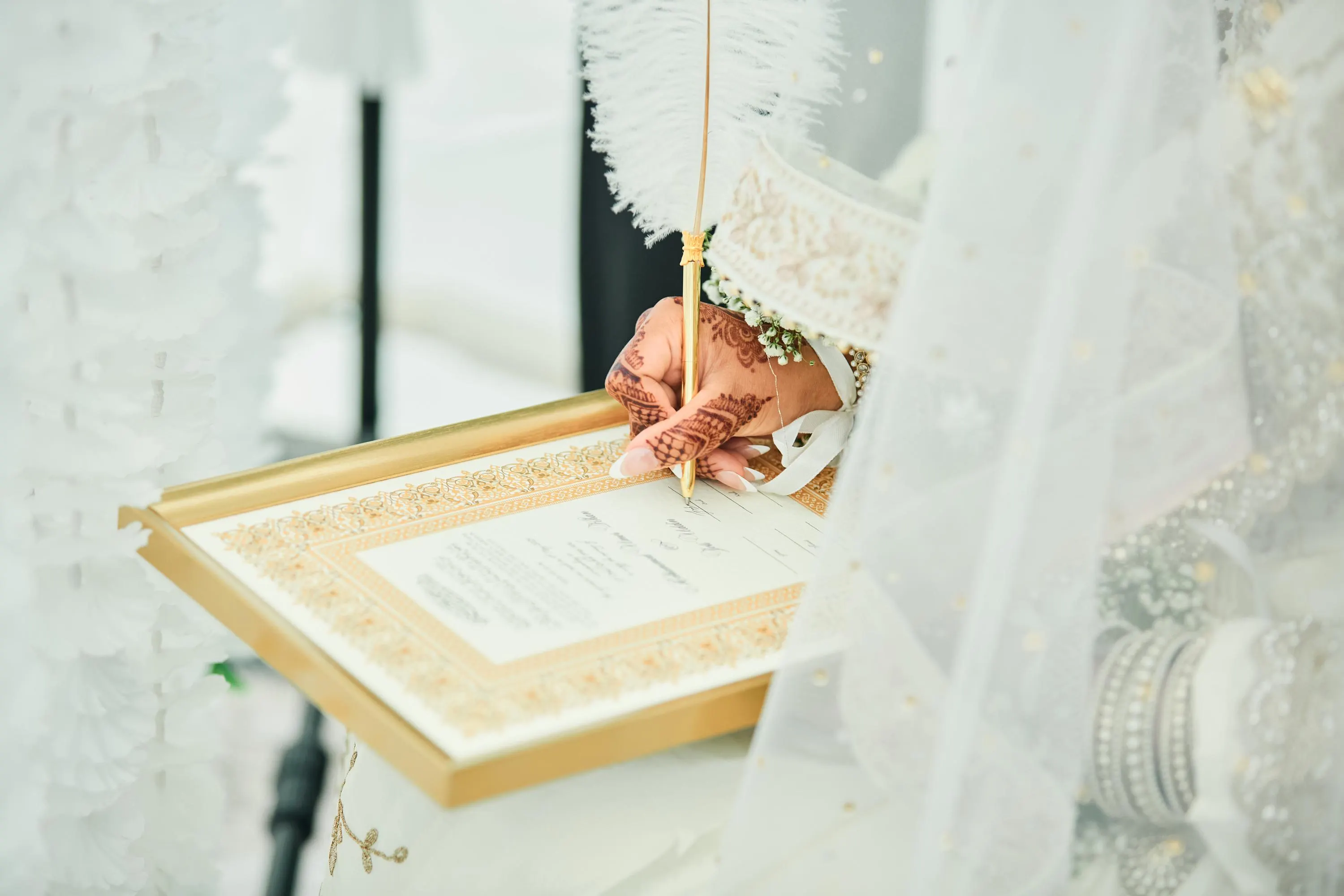 Nikah Certificate, Gold Vintage Frame, Islamic Marriage Certificate, Personalised Muslim Wedding Nikkah Nama, Keepsake Gift for the Couple - image 5
