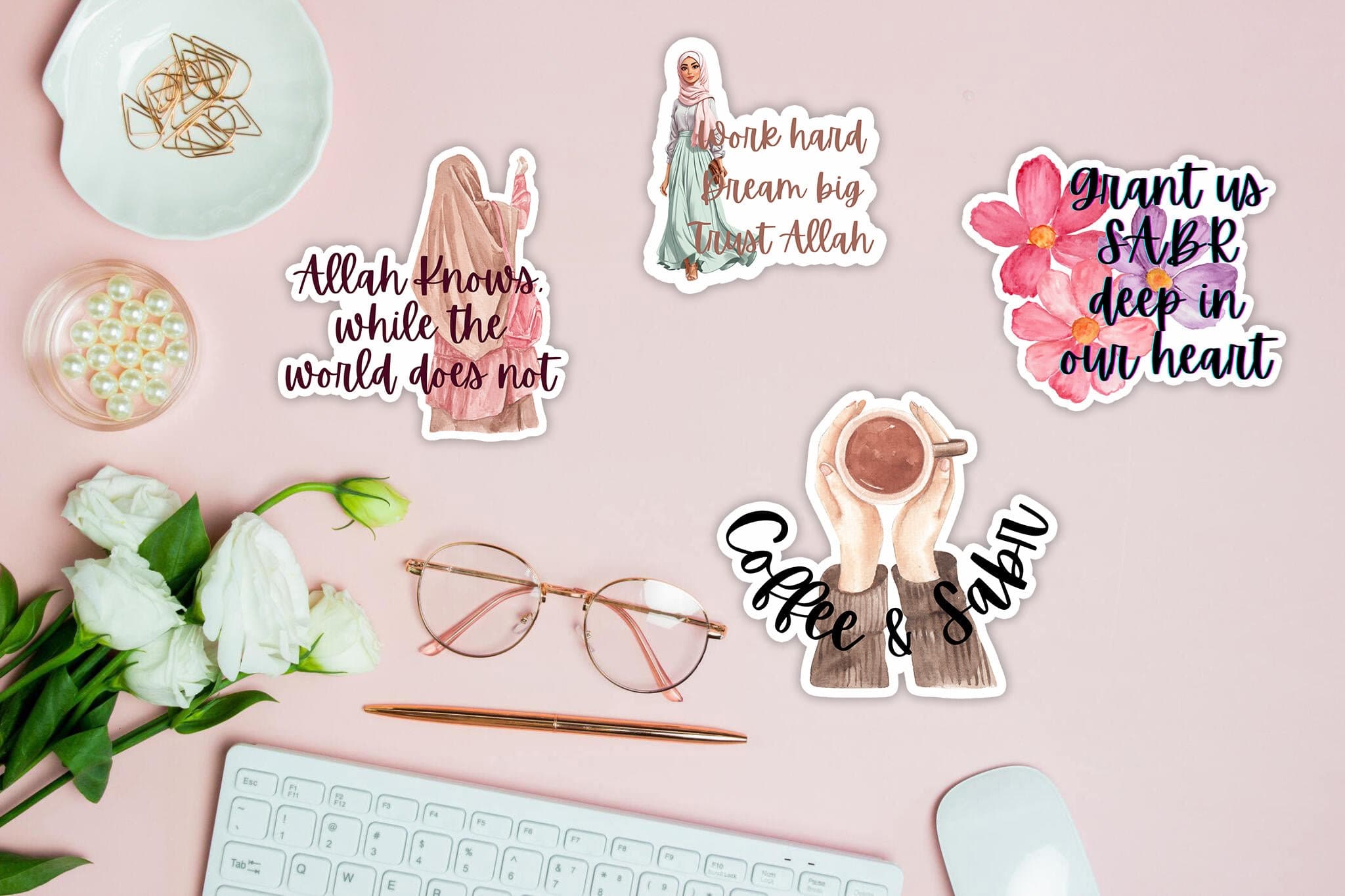 Islamic Digital Sticker Pack for iPad | Cute and Trendy Muslim PNG Sticker | Muslim Planner Digital Stickers | Islamic Digital Artwork CUTE - image 3