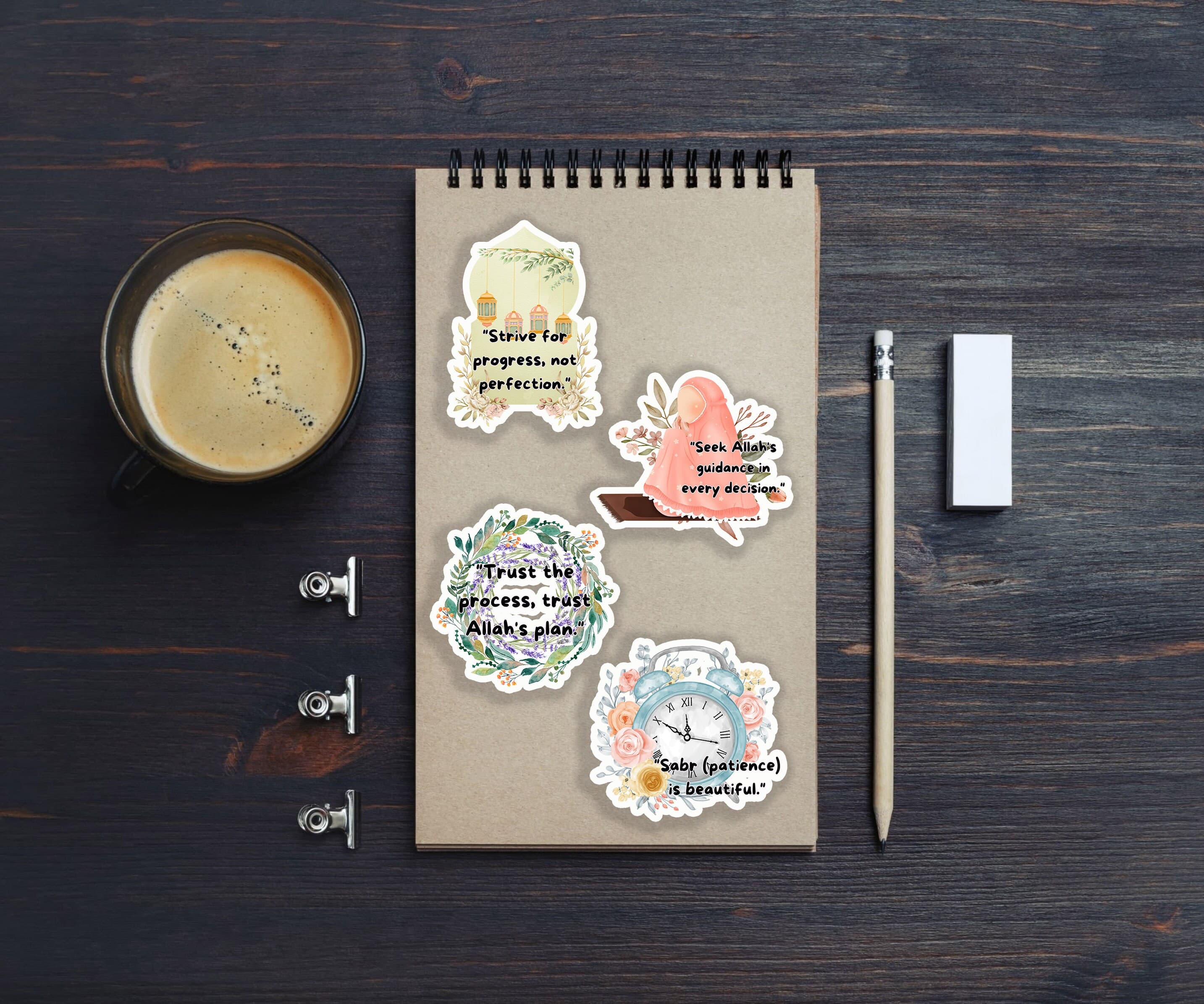 Islamic Digital Planner Sticker | Quotes and Saying PNG | Daily Islamic Digital Stickers | Islamic Planner Stickers | Islamic Saying PNG | - image 5