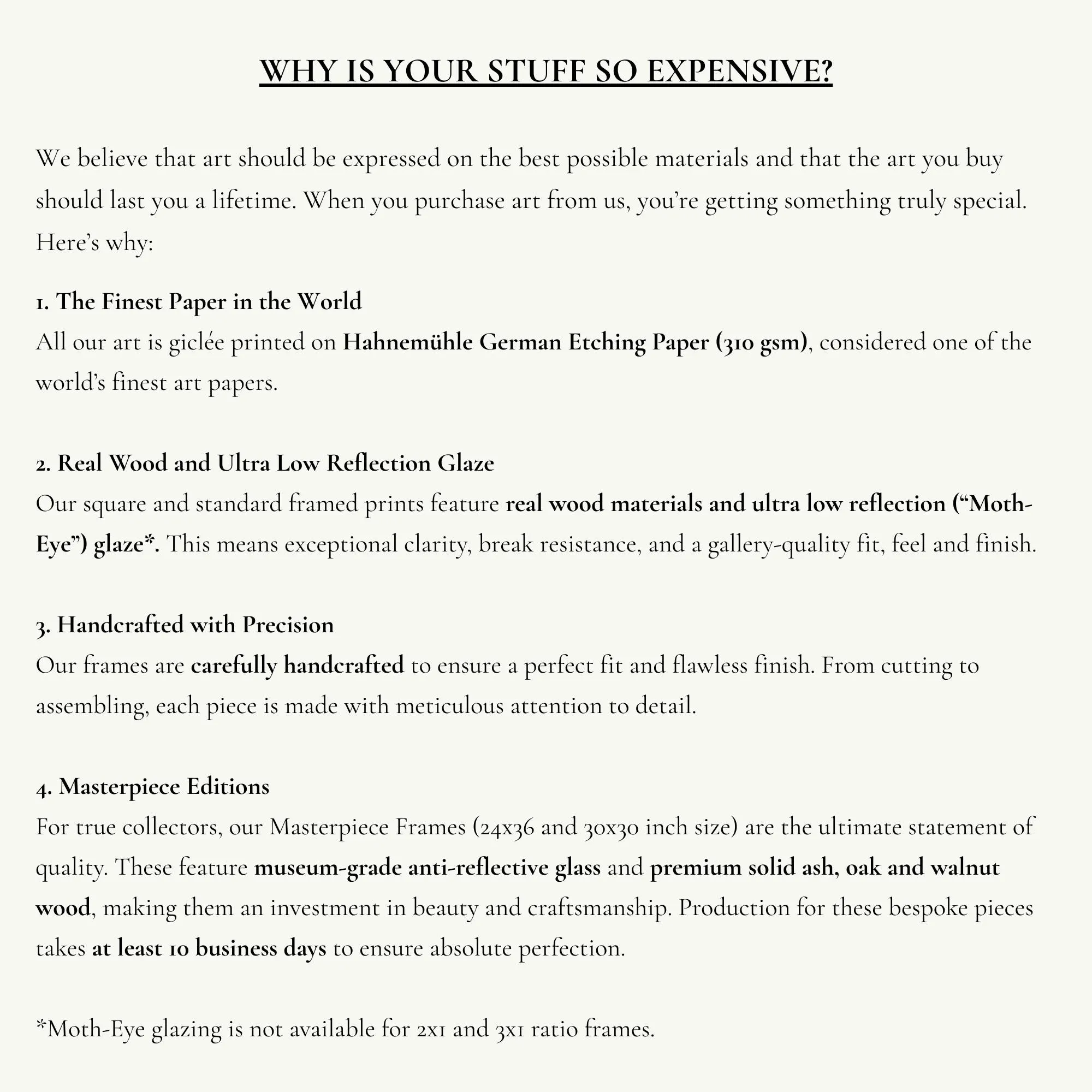 a white paper with a black and white text description