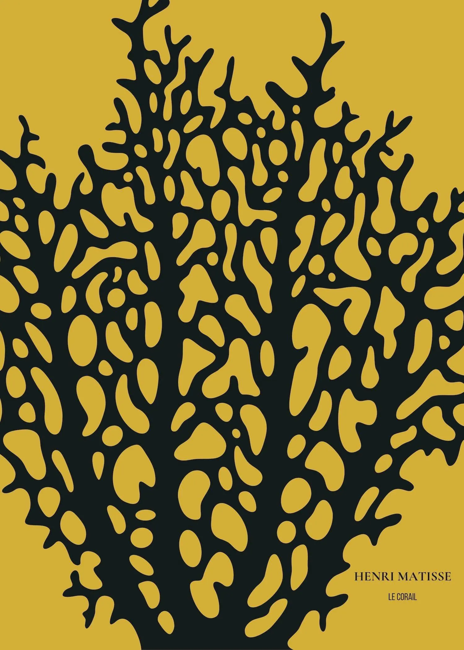 Henri Matisse — Le Corail | Exhibition Poster in Mustard Yellow