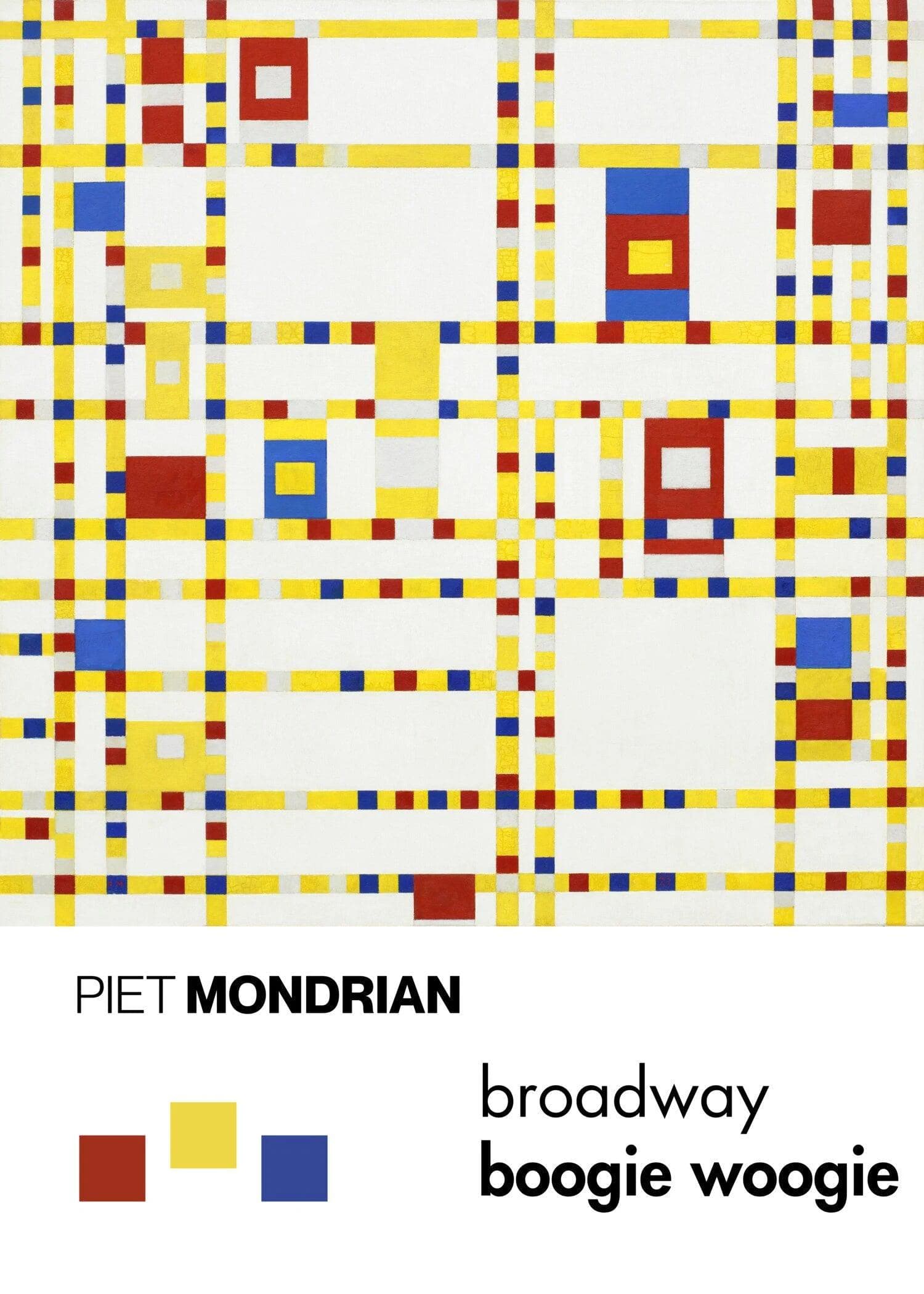 Piet Mondrian — Broadway Boogie Woogie | Neoplasticism Fine Art Print
