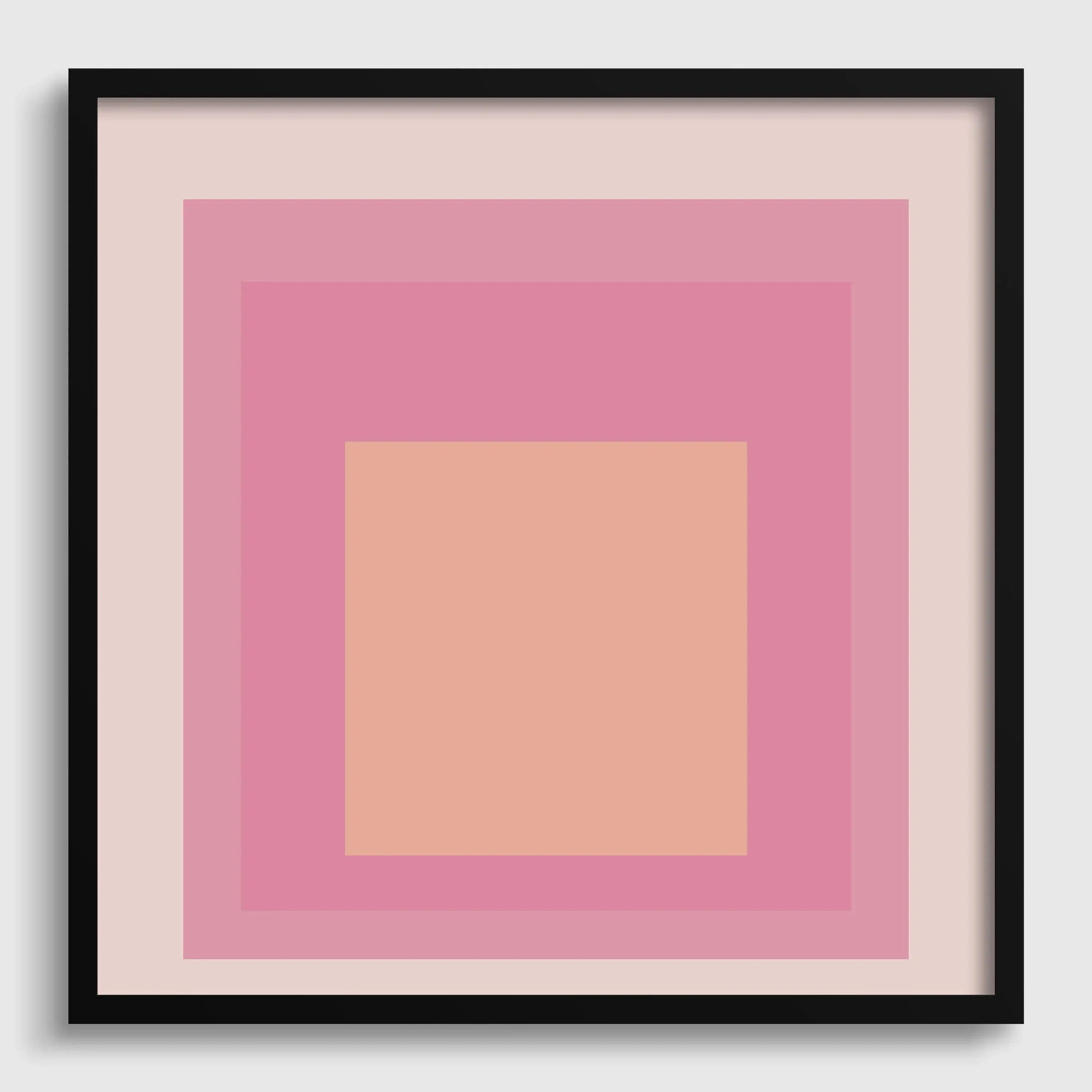 Josef Albers Inspired 'Patricia' Giclee Print: Mid - Century Modern Homage to the Square (1x1) - 9ArtPrints