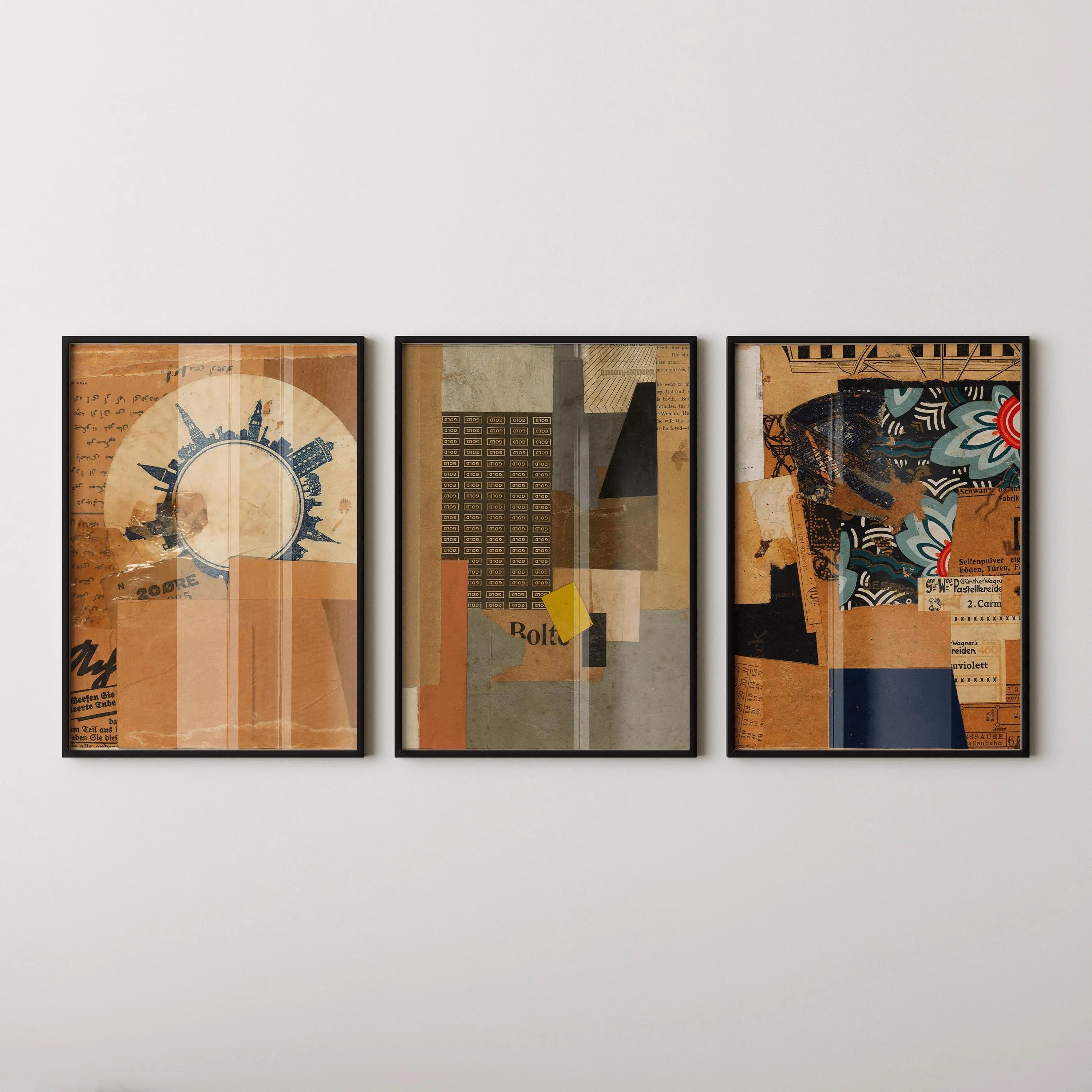 Kurt Schwitters — Statement Trio | Vintage Dadaism Constructivist Art Print - image 2