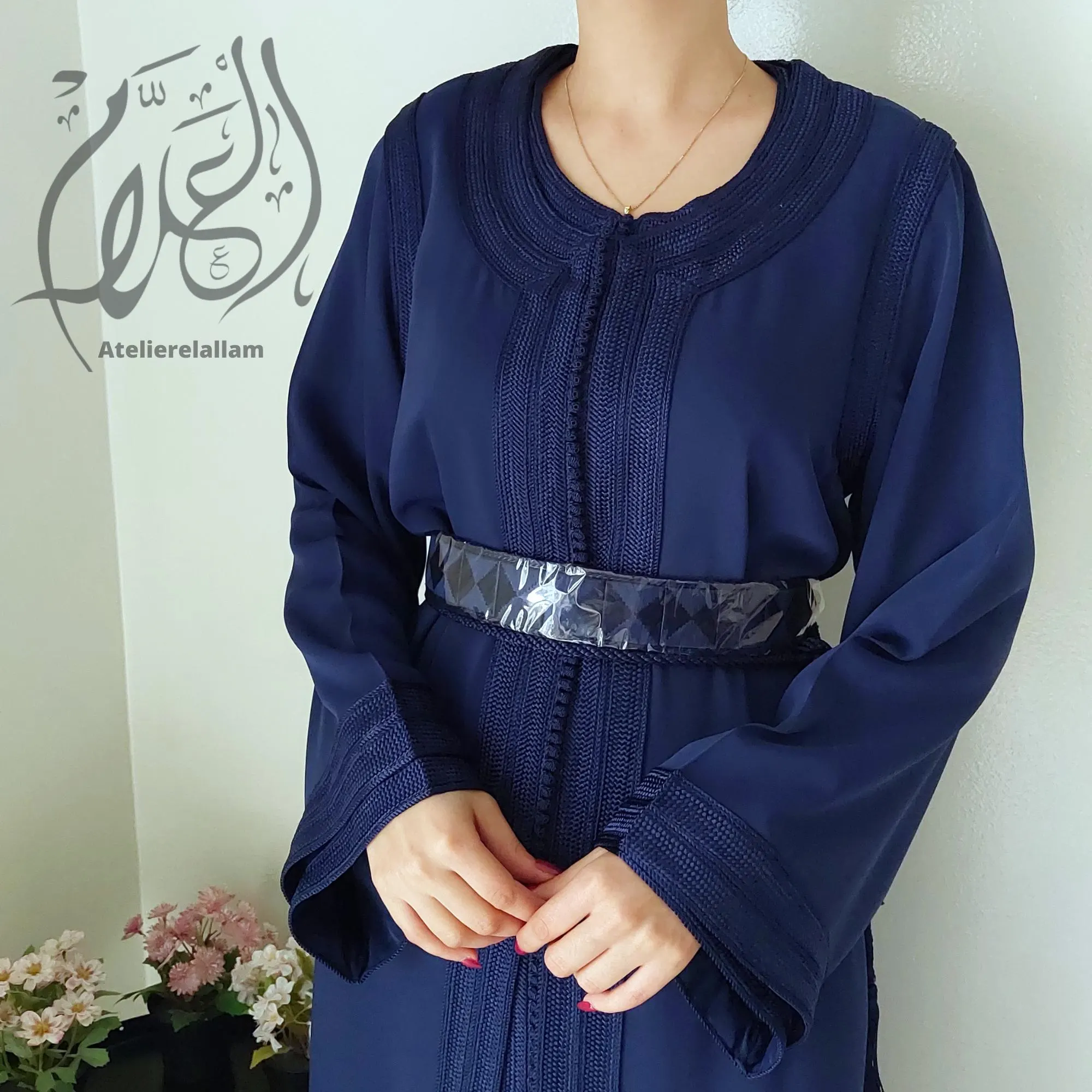 Elegant brown takchita, Wedding guest moroccan caftan, Classy crepe Kaftan, Nikah dress, Arabic dress , Wedding Islamic dress, Gift for her. - image 3