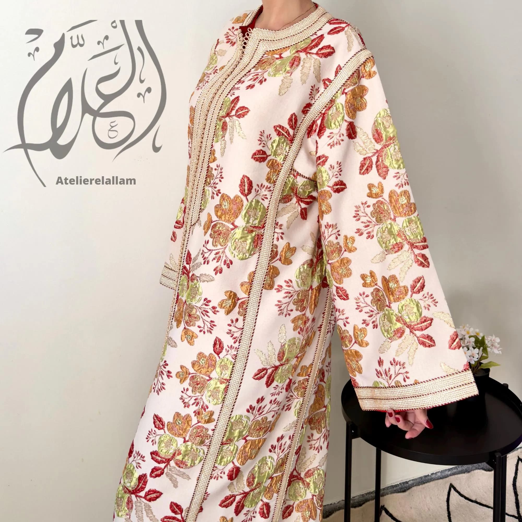 Luxury Moroccan Kaftan in Rich Brocade Fabric "Limited Edition Collection", Handcrafted Arabic Dress for All Occasions, Mekhzanie caftan.