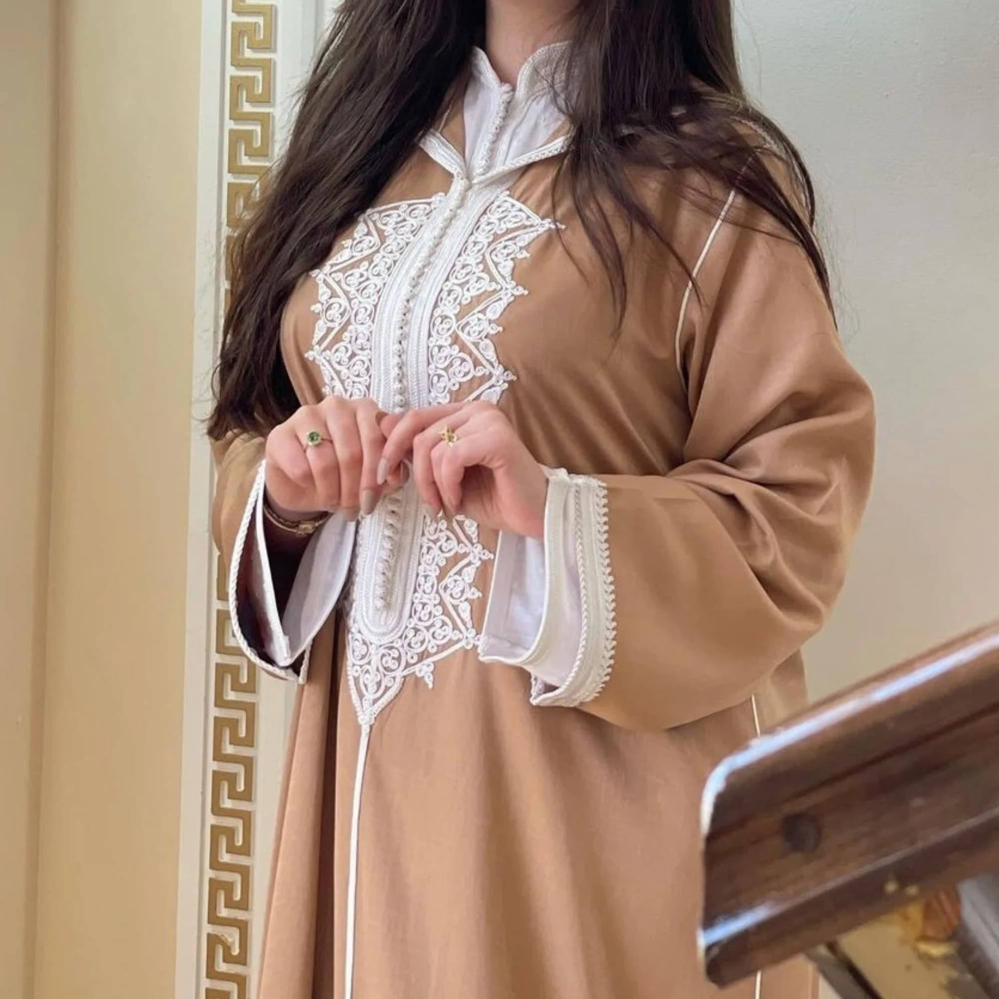 Classy moroccan camel jellaba, Ramadan 2026 djellaba, Eid al fitr jalaba, Hooded moroccan dress, gift for her, Nikah dress, Arabic dress. - image 4