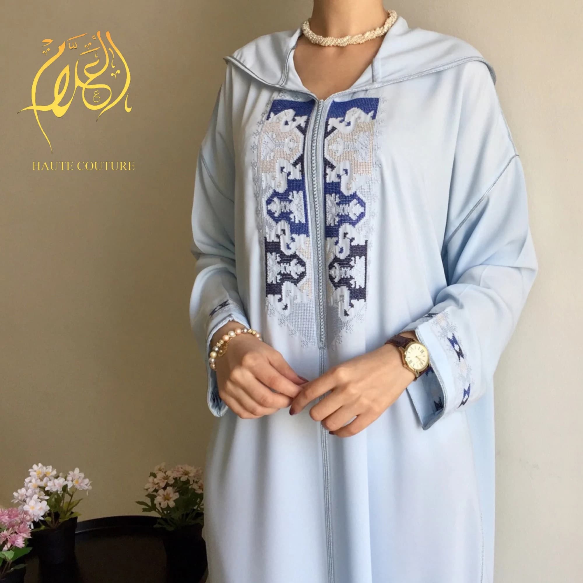 Elegant moroccan ramadan 2026 jellaba, Zemmouri embroidered  jelaba, Islamic outfit, Arabic dress, Nikah dress, Hooded caftan, gift for her.