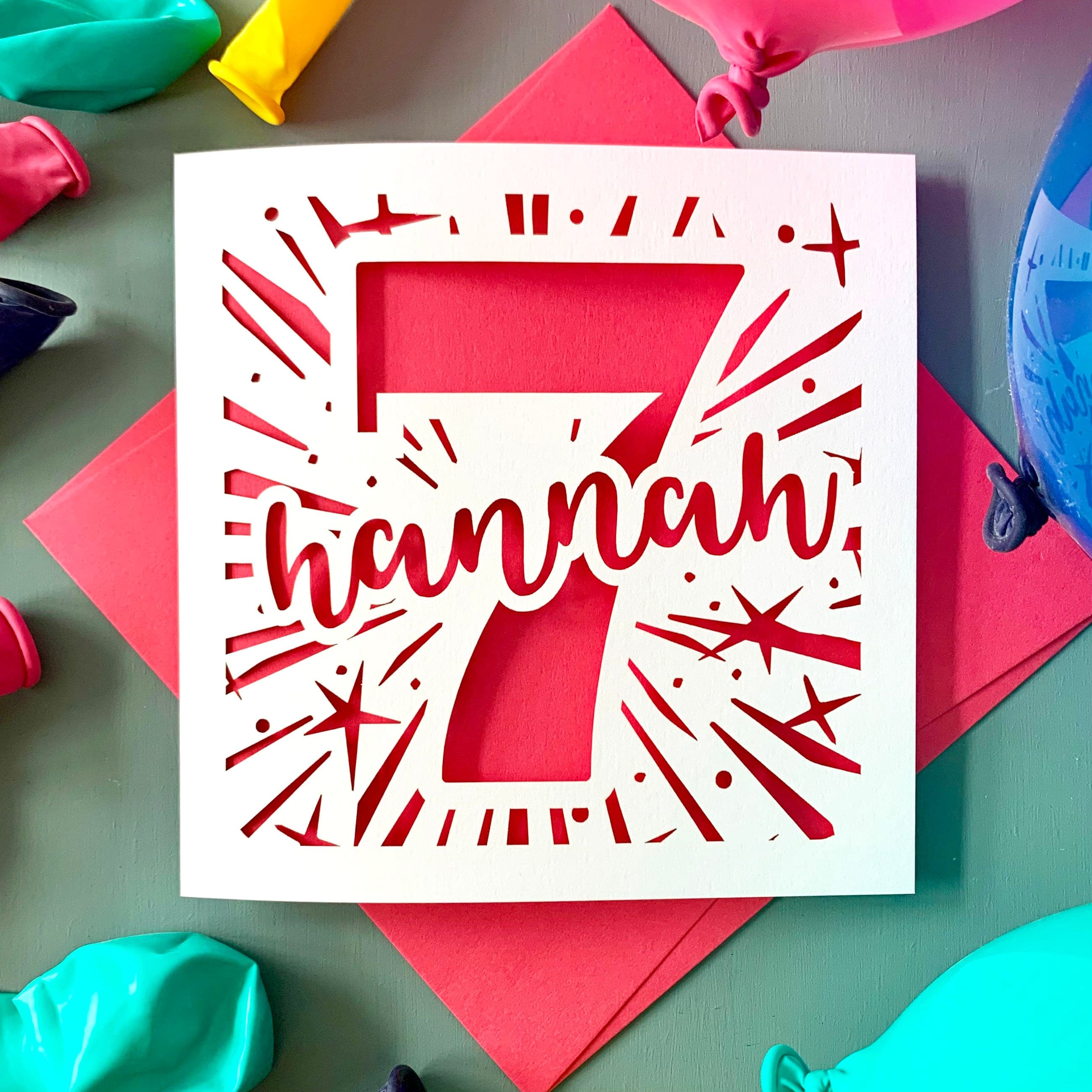 Starburst Personalised 7th Card - image 2