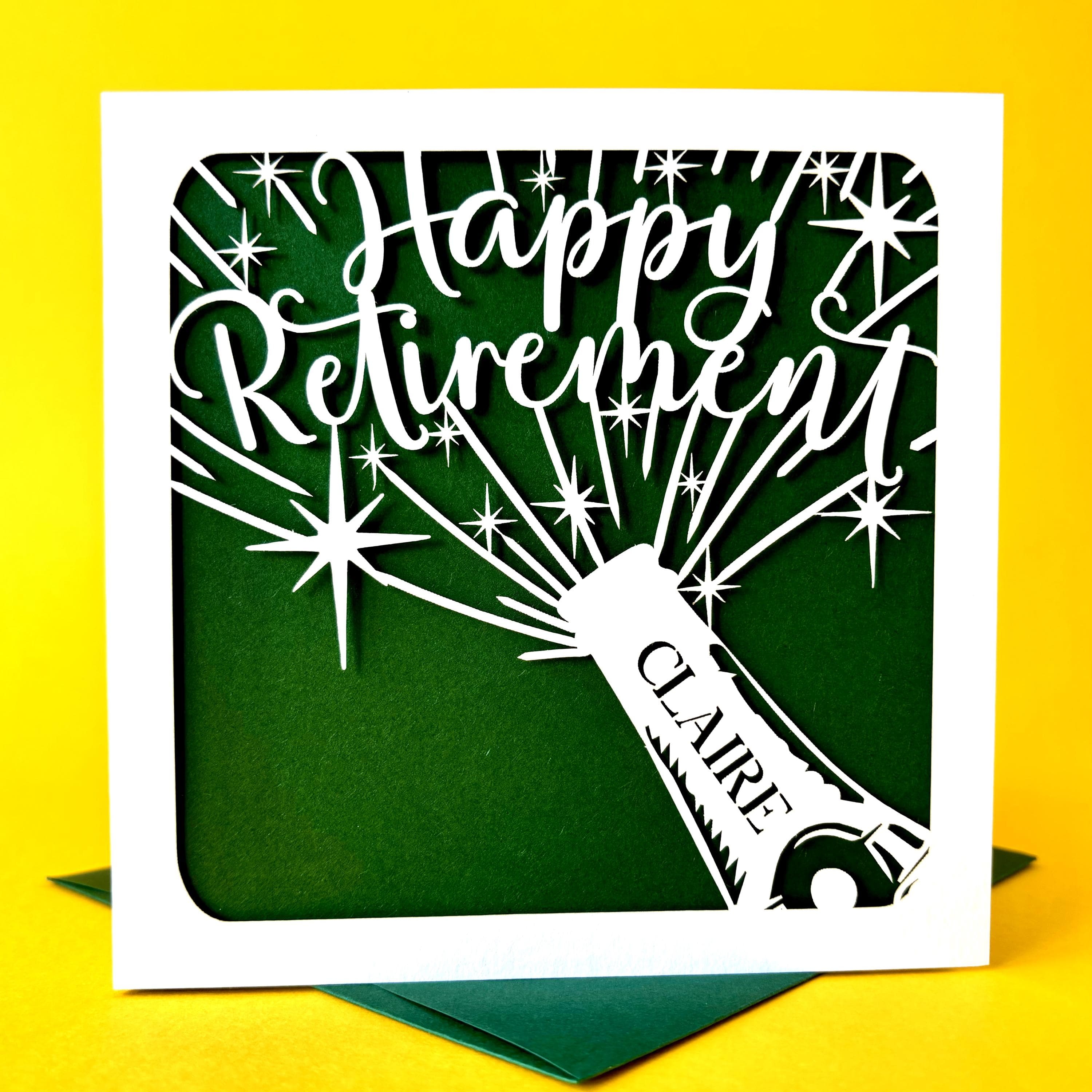 Personalised Champagne Retirement Card - image 2