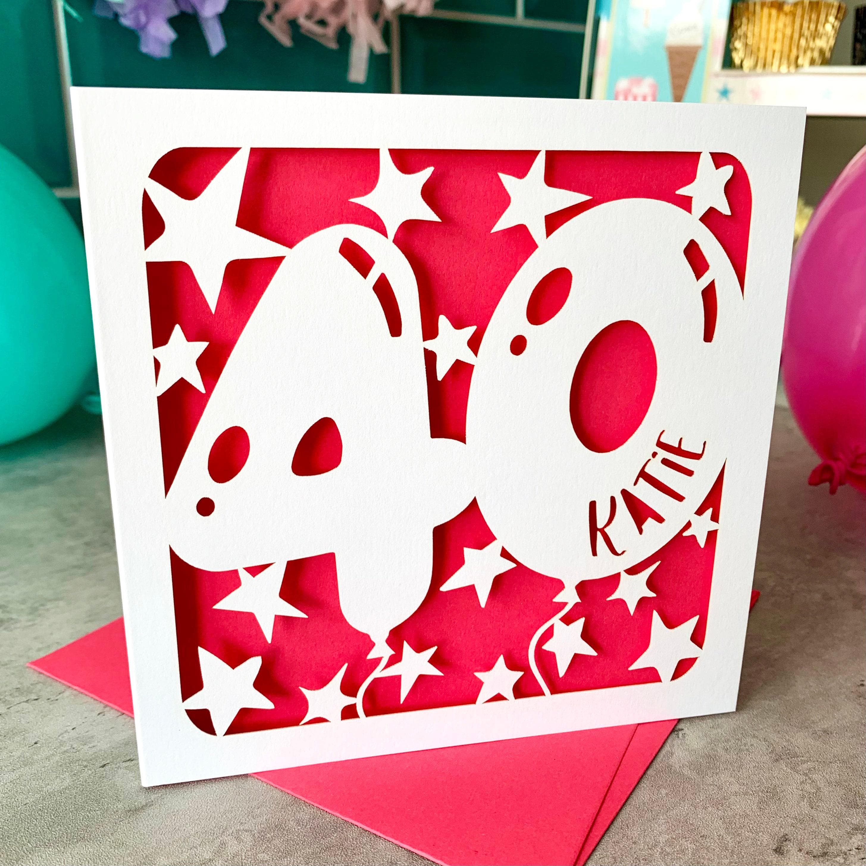 Balloon Personalised 40th Birthday Card