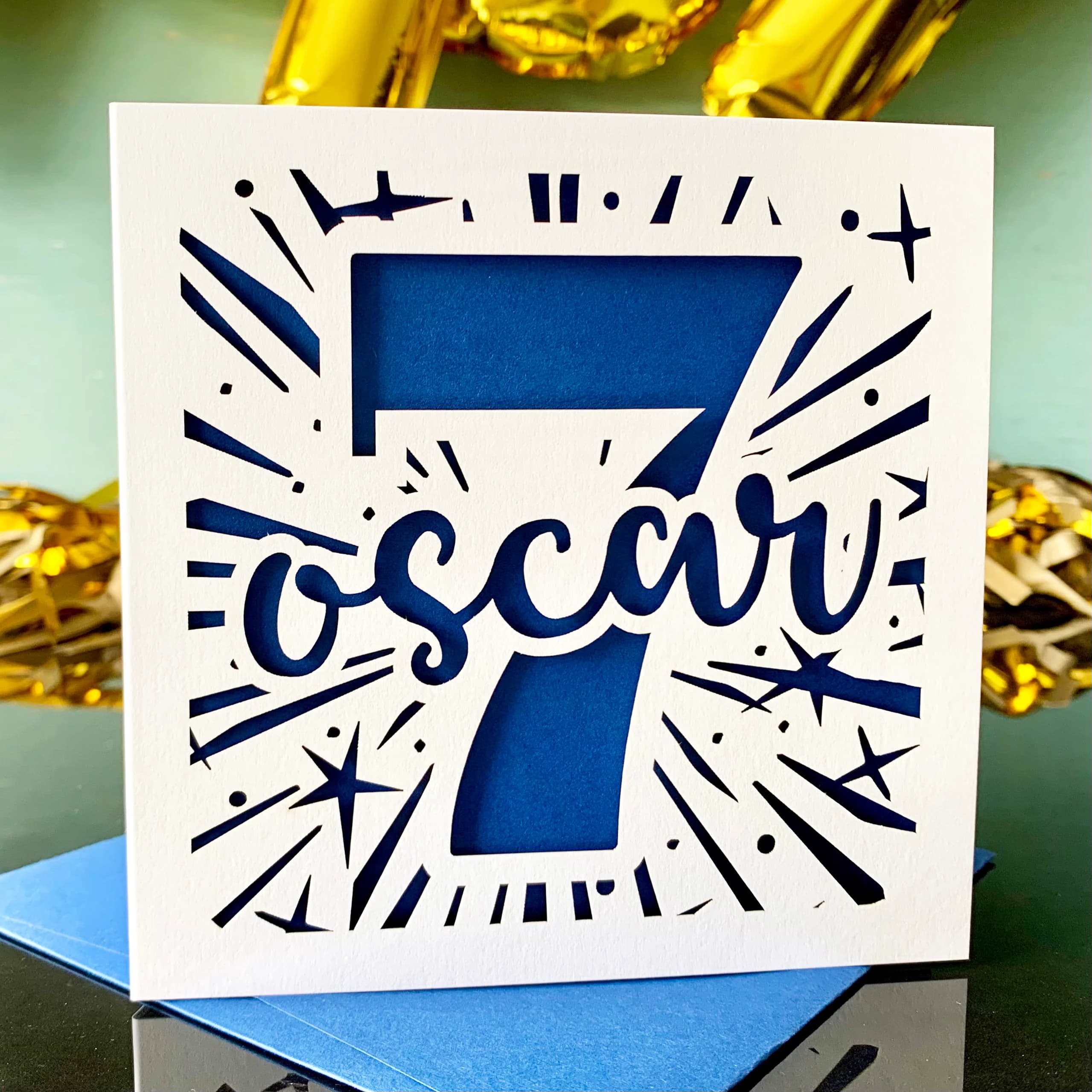 Starburst Personalised 7th Card