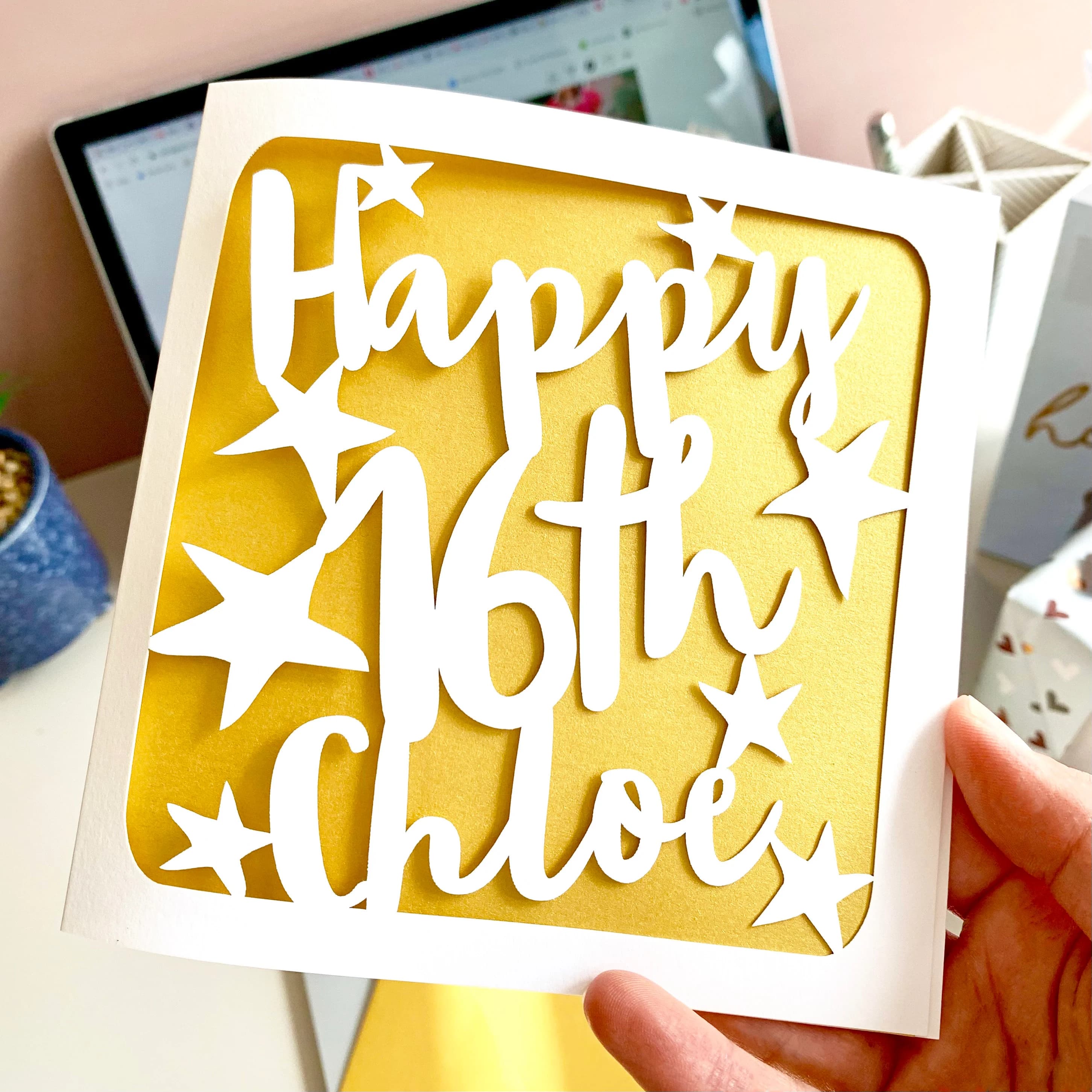 Personalised 16th Birthday Card