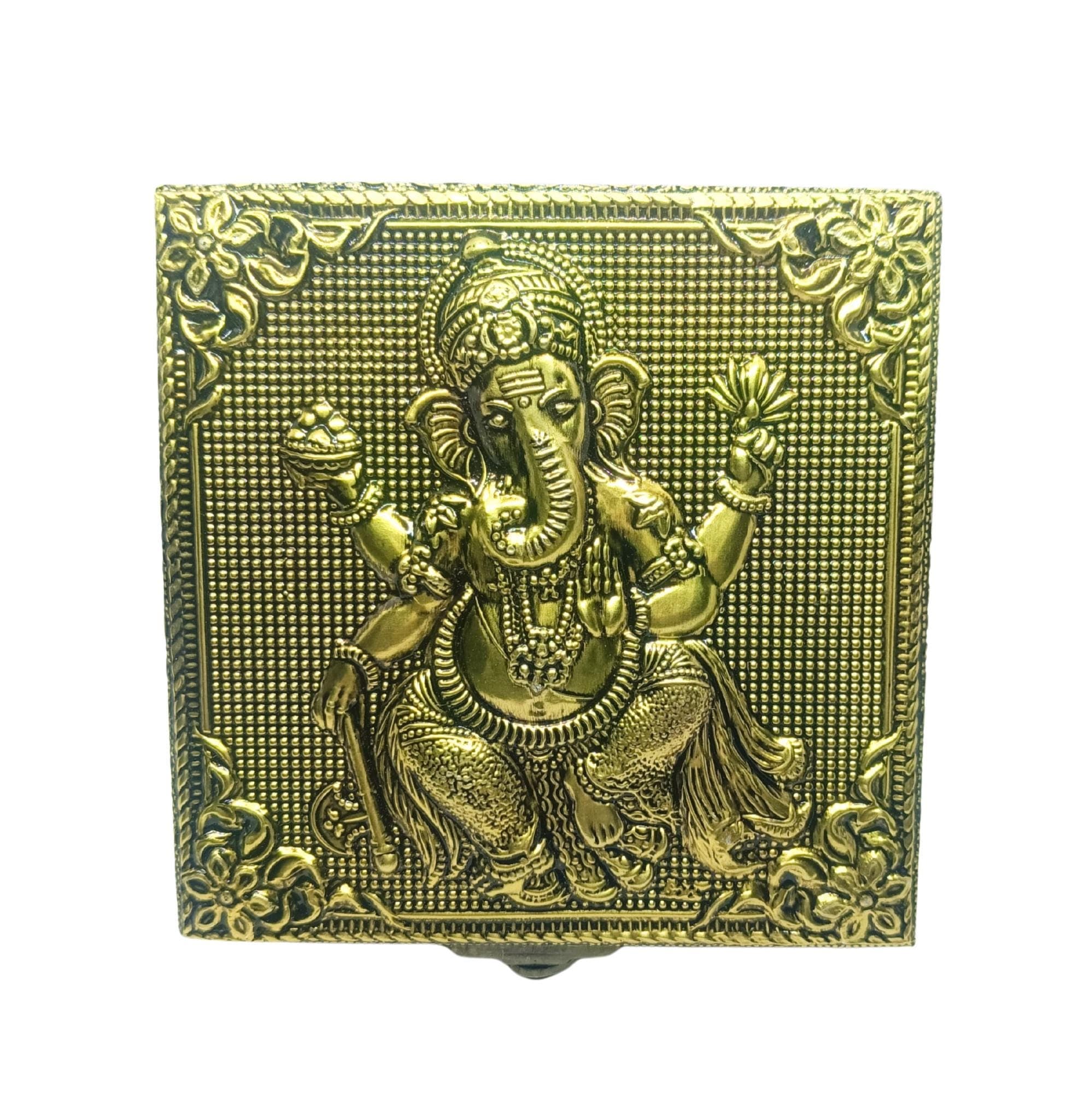 Oxidized Ganesha Wooden Jewelry Box – Handicraft Keepsake Storage - image 5