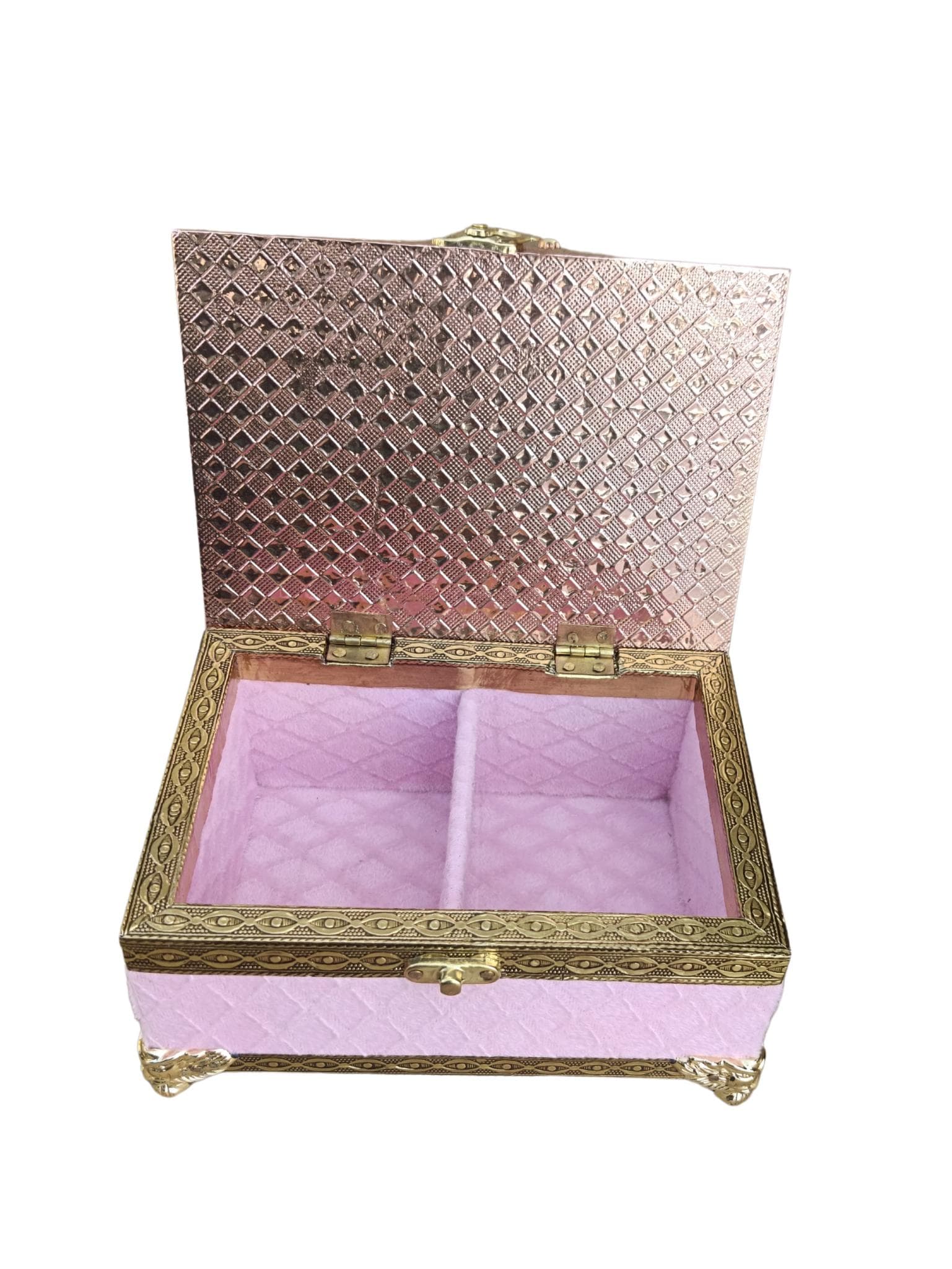 Meenakari Velvet Dry Fruit & Jewelry Box with Glass Jars - image 4