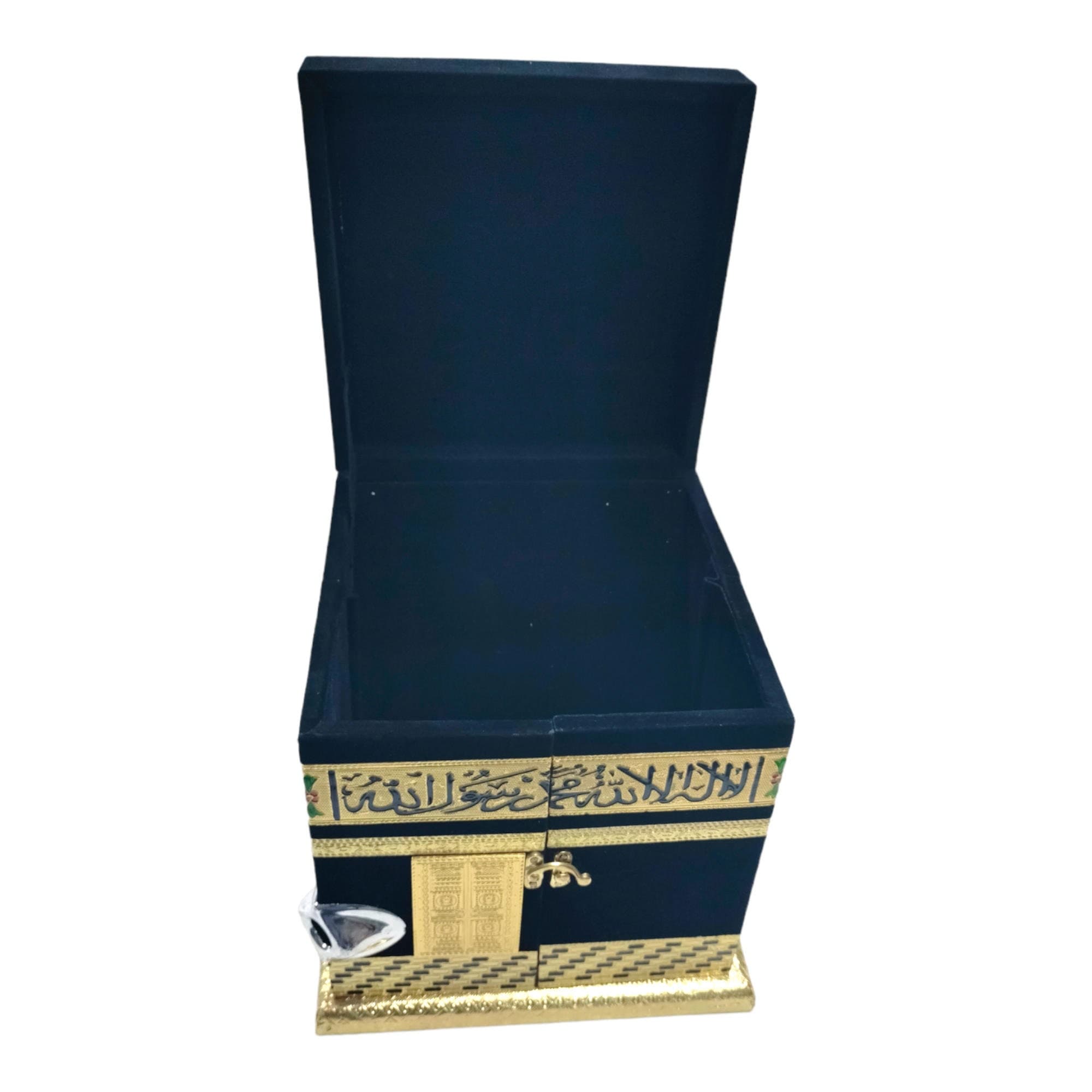This Quran box is not just practical but also a great decorative piece for any room in your house. The perfect gift for any Muslim.

Black velvet wooden Quran box,
Islamic book box,
Quran storage box,
Islamic gift box,
Muslim gift,
Islamic home decor