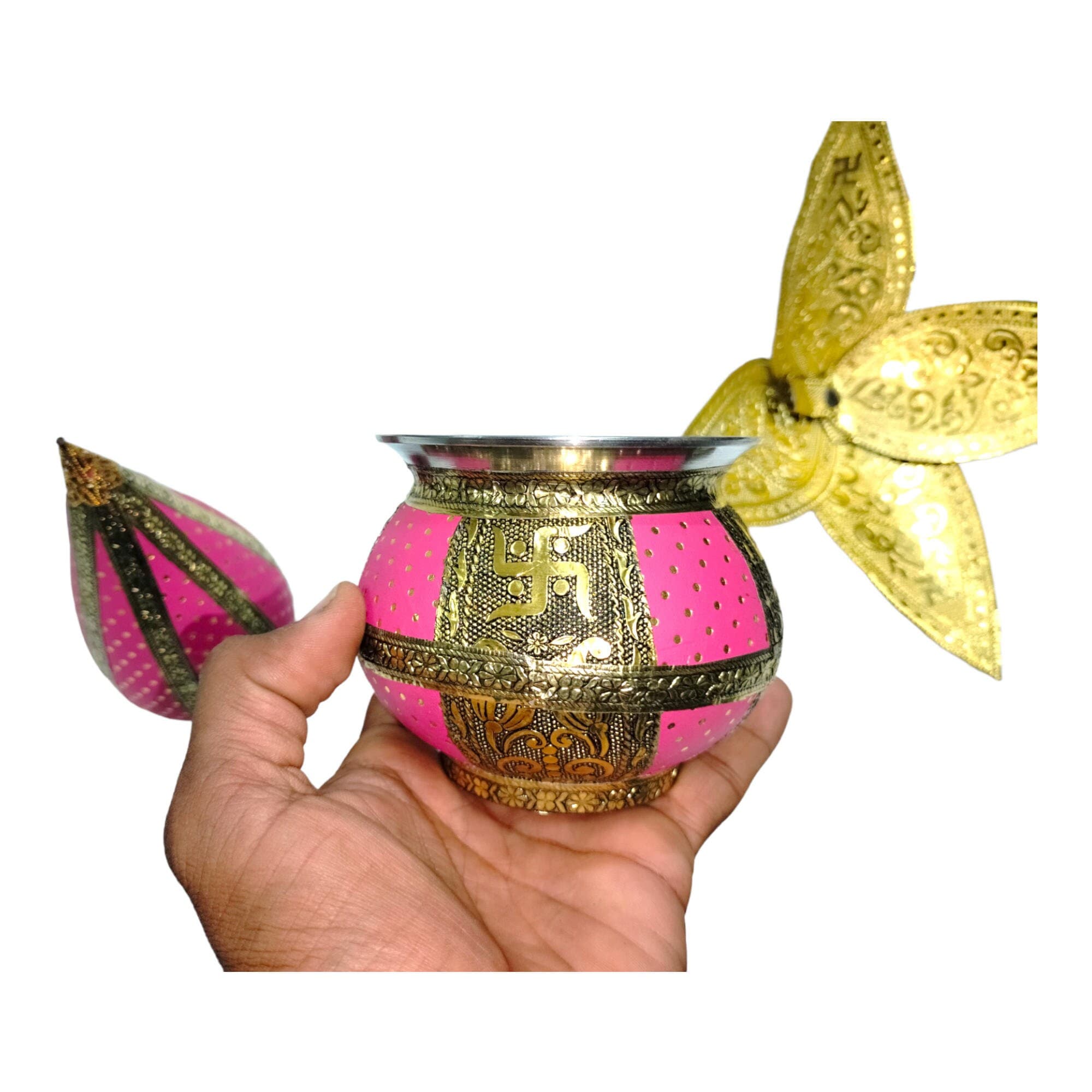 Exquisite Meenakari Design Pooja Kalash - Indian Handicrafts for Festive Occasions and Home Decor.

Pooja Kalash
Mangal Kalash
Pooja Pots
Regilious Puja Item
Meenakari Kalash
Ganesh Pooja Kalash
Pooja Items
Kalash
Aluminum Kalash
Kalash Set For Pooja