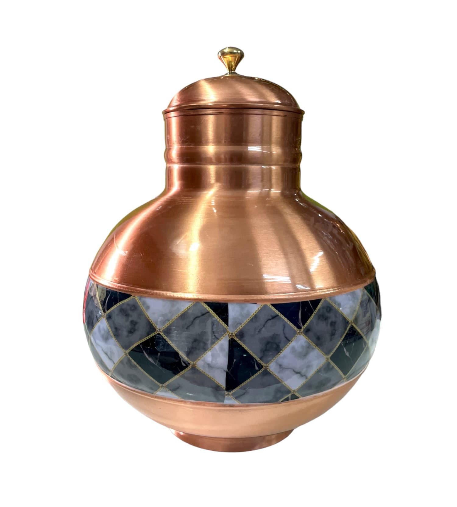 Hand Hammered Copper Water Dispenser, Ayurvedic Decor - image 3