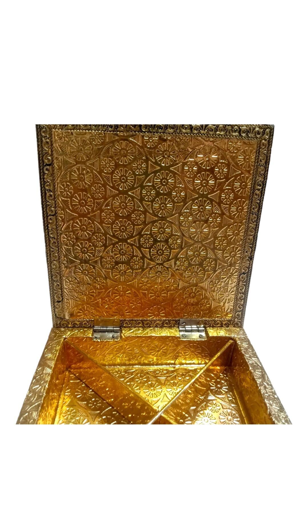 Handmade Wooden Dry Fruit Box, Peacock Design, Indian Decorative Box - image 4