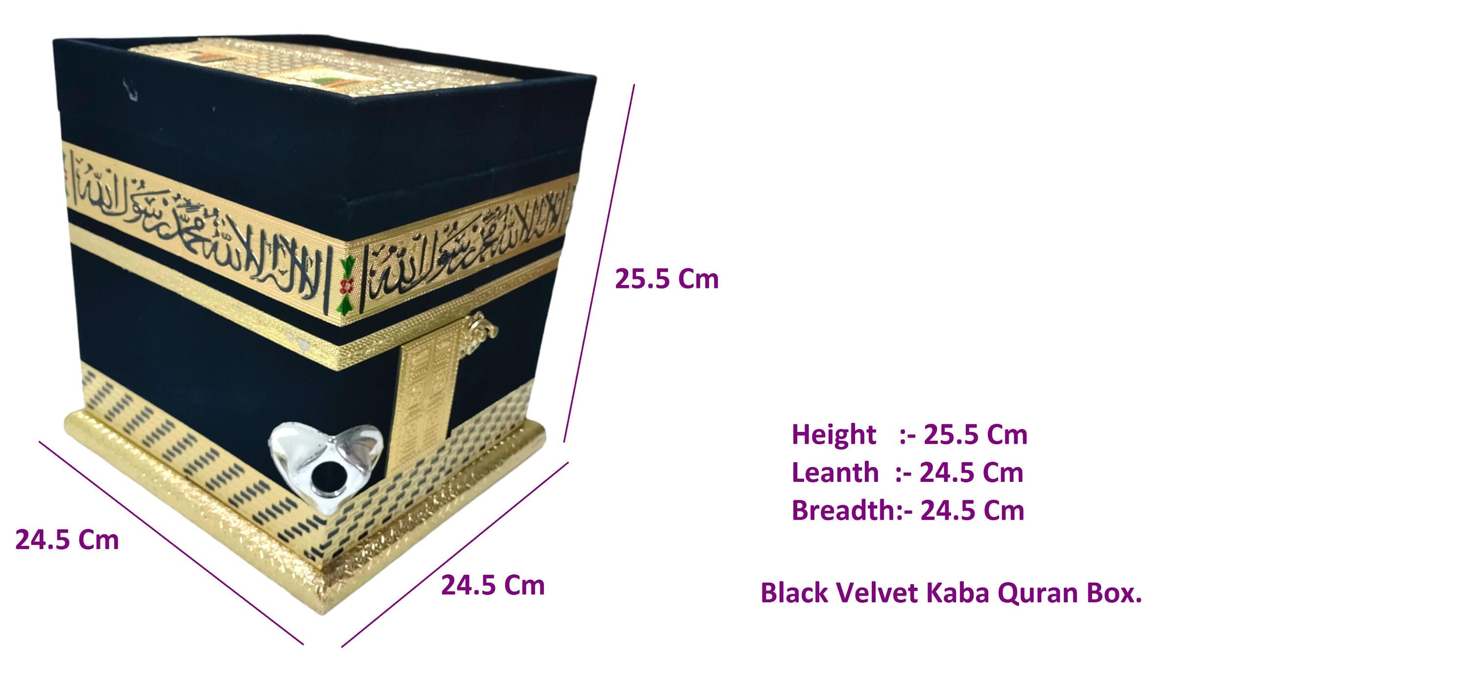 This Quran box is not just practical but also a great decorative piece for any room in your house. The perfect gift for any Muslim.

Black velvet wooden Quran box,
Islamic book box,
Quran storage box,
Islamic gift box,
Muslim gift,
Islamic home decor