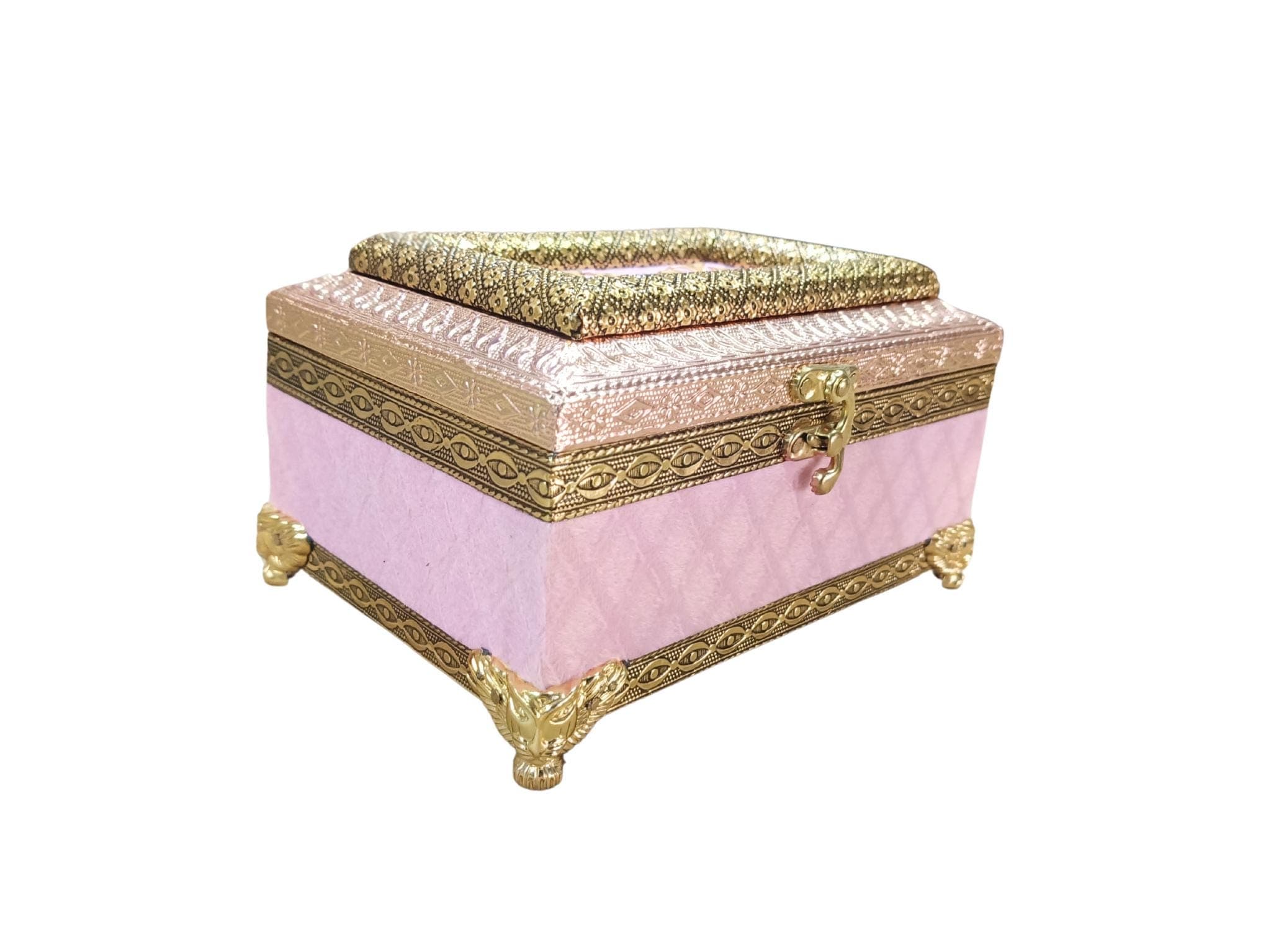 Meenakari Velvet Dry Fruit & Jewelry Box with Glass Jars - image 3