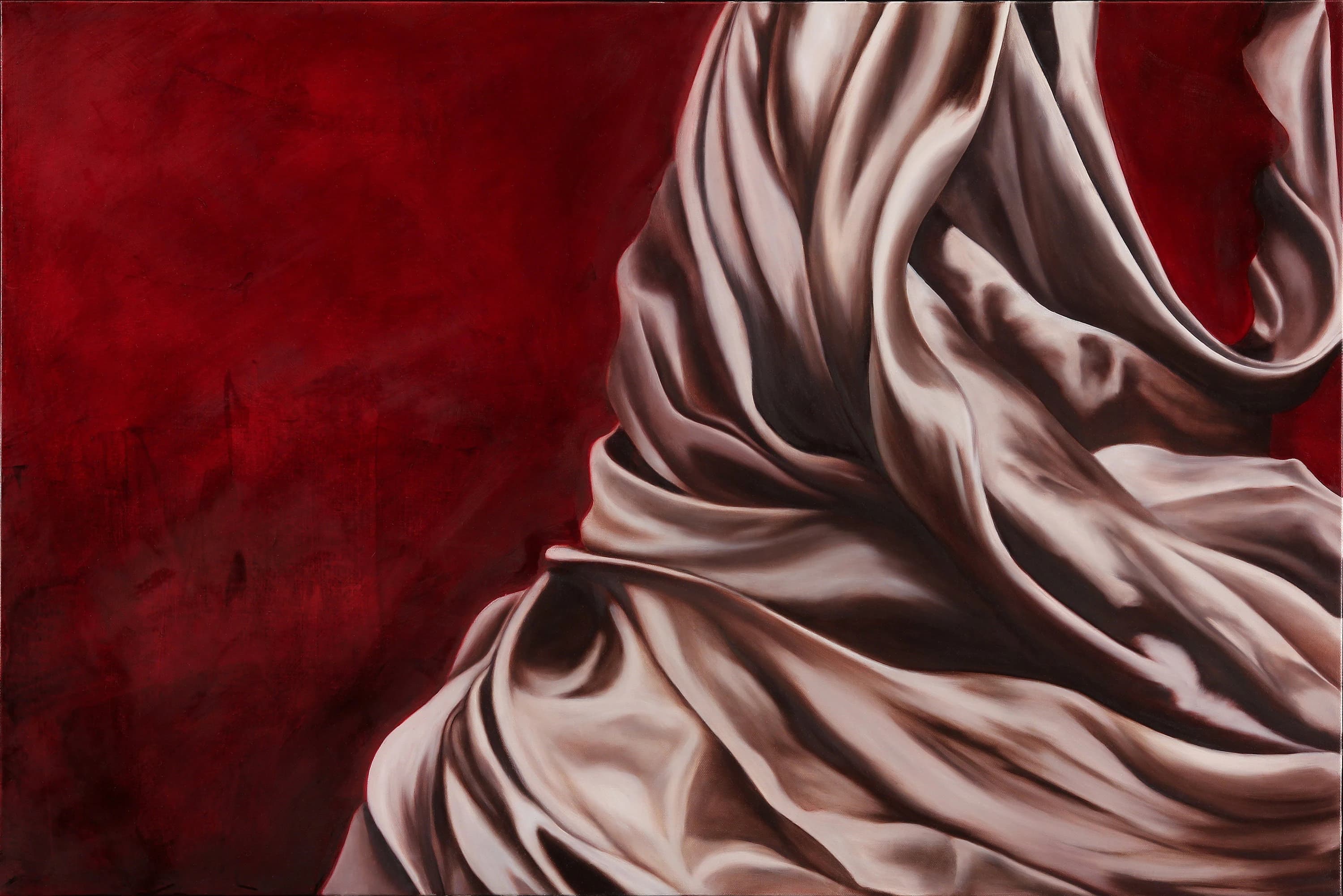 Muslim Woman Portrait Print, Surreal Hijab Art, Fashion Canvas