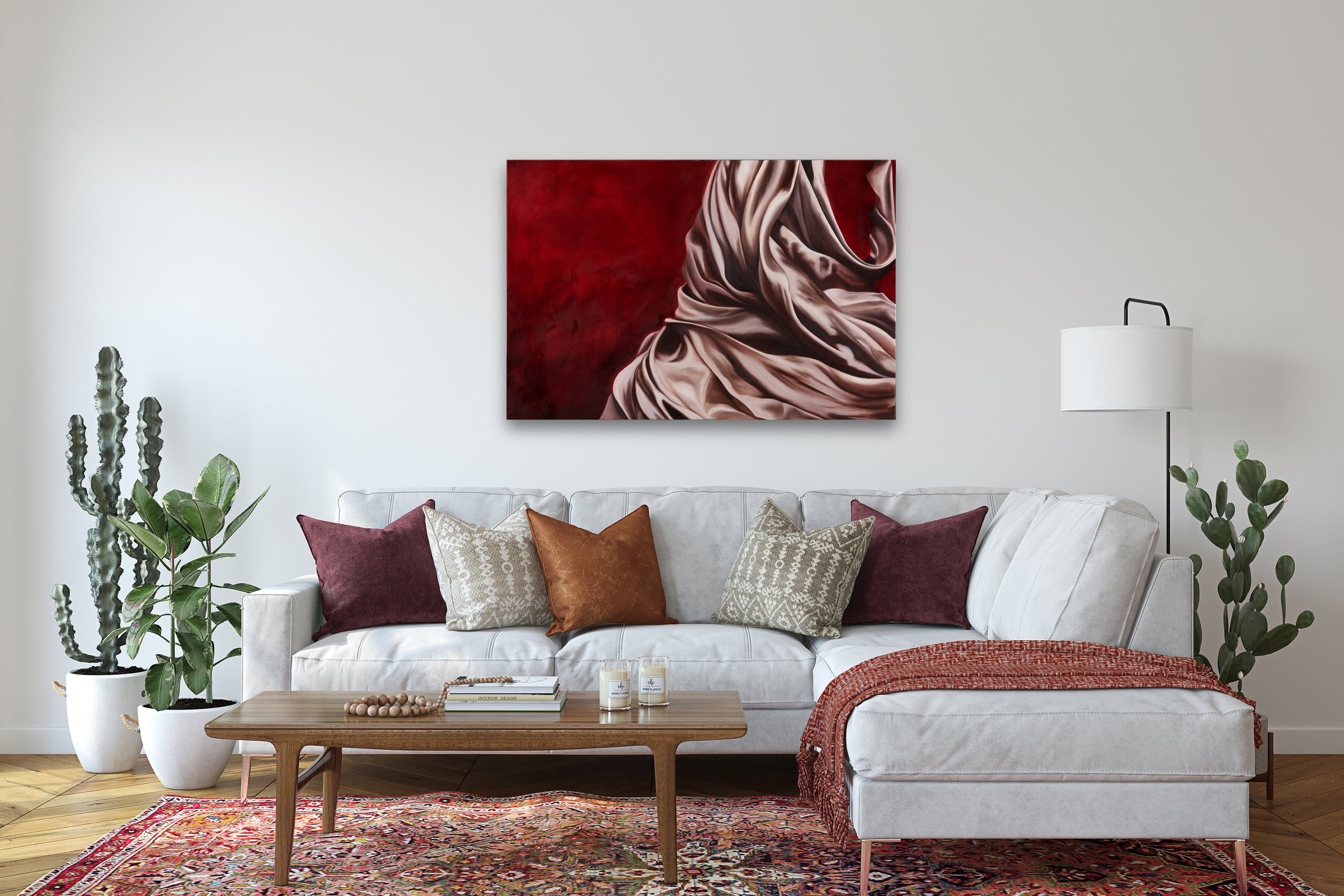 Muslim Woman Portrait Print, Surreal Hijab Art, Fashion Canvas - image 4