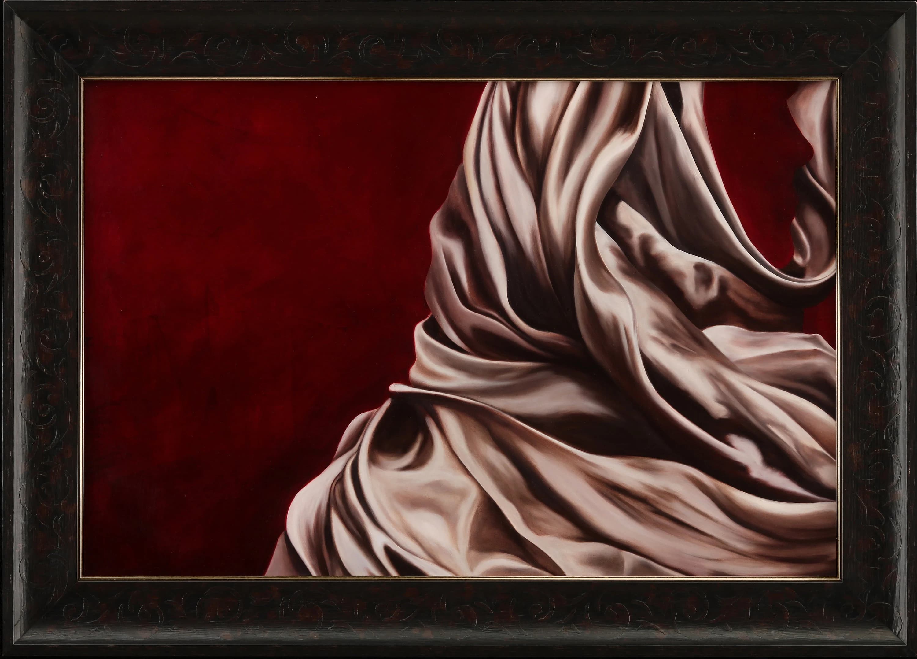 Muslim Woman Portrait Print, Surreal Hijab Art, Fashion Canvas - image 3