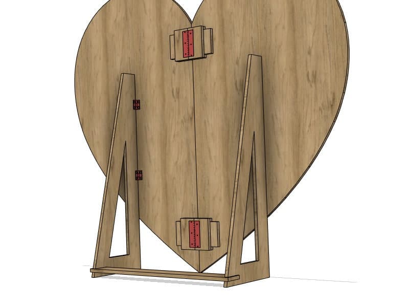 Heart Wedding Backdrop SVG CNC Laser Cut Plan (Digital Download) - image 4