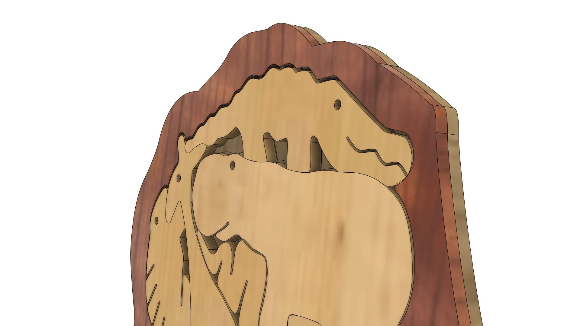 African Safari Map Animals Puzzle SVG Laser Cut File (Digital Download) - image 5