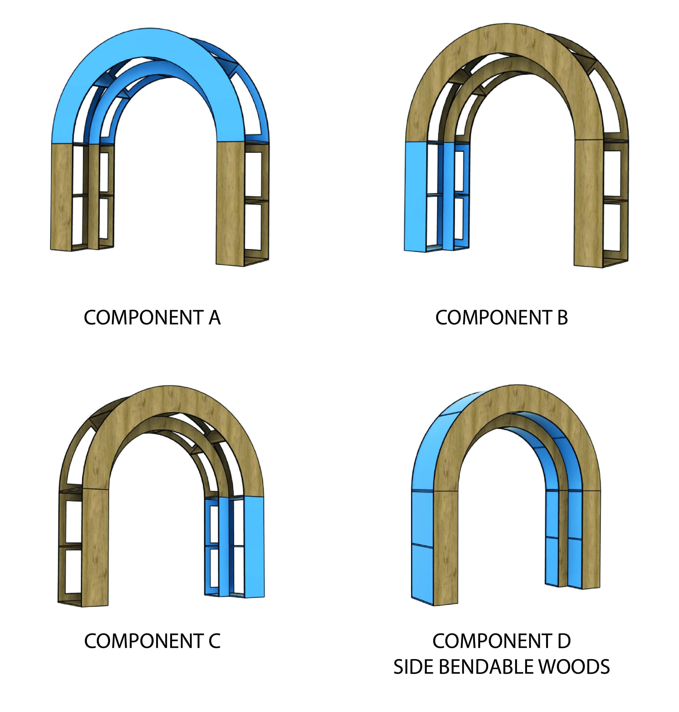 3D Layered Arch Backdrop Laser CNC Cut File Dxf Cdr Ai Eps - image 5