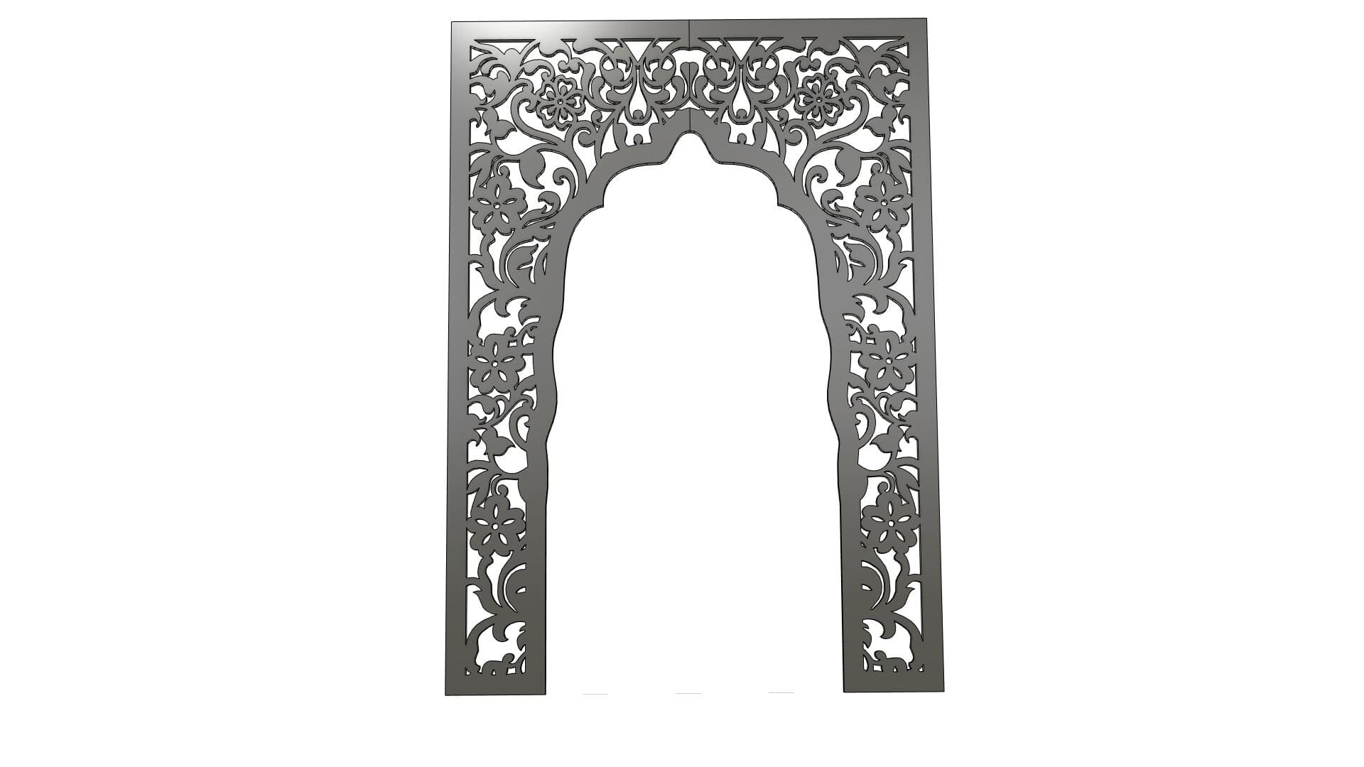 Floral Arch Backdrop SVG File: 5x7 ft Wedding CNC Plan (Digital Download) - image 5