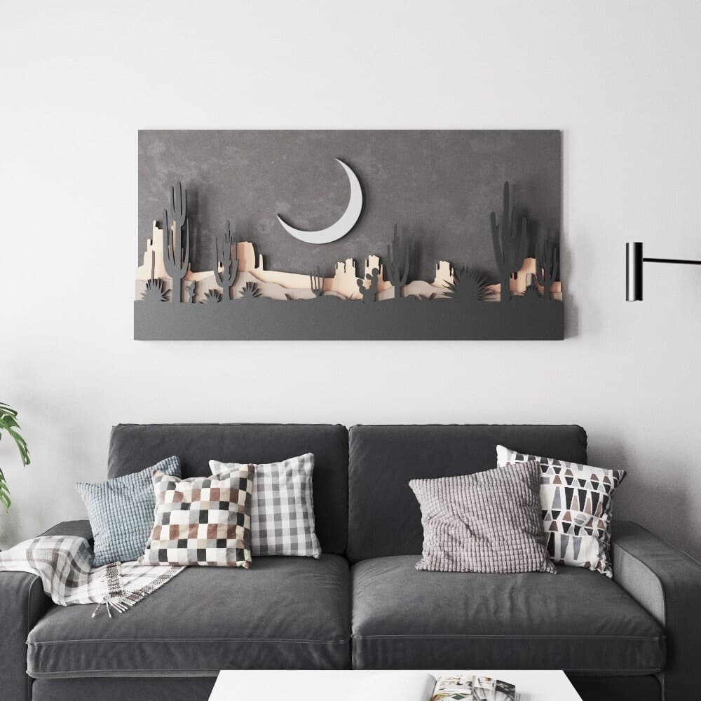 Arizona Desert Cactus Shadow Box, Multilayer Laser Cut Files (Digital Download) - image 3