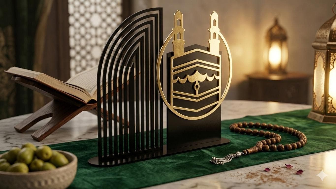 Kaaba Tabletop Stand, Laser Cut File, Islamic Decor CNC svg dxf ai eps - image 3