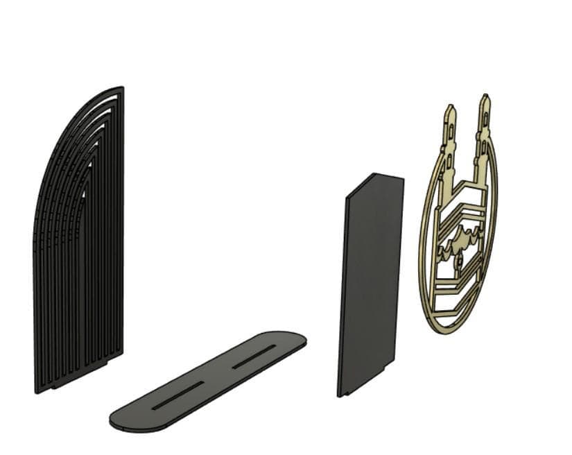 Kaaba Tabletop Stand, Laser Cut File, Islamic Decor CNC svg dxf ai eps - image 5